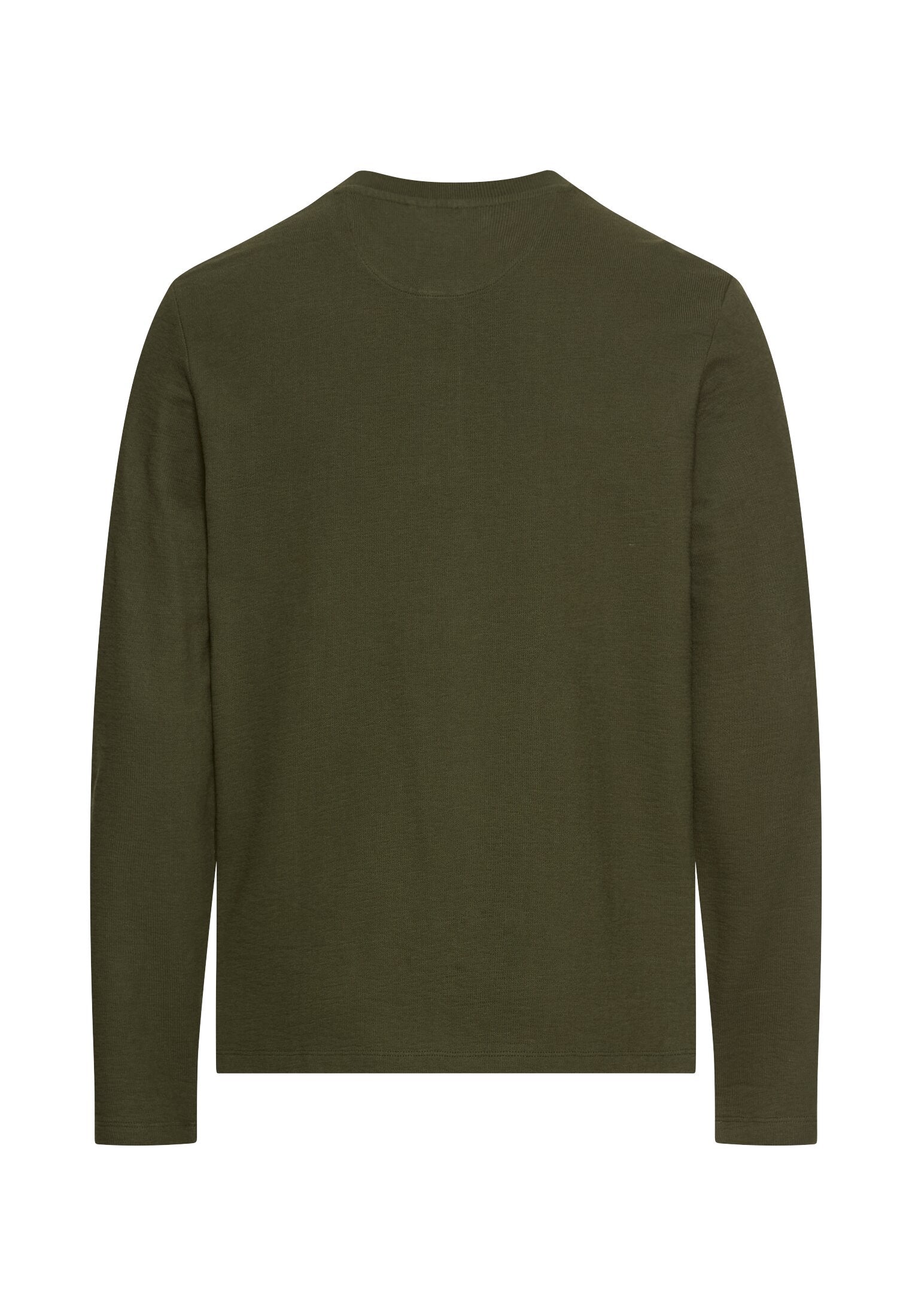 Camel Active Henley Paita Vihreä - Miesten Pitkähihainen Puuvillapaita