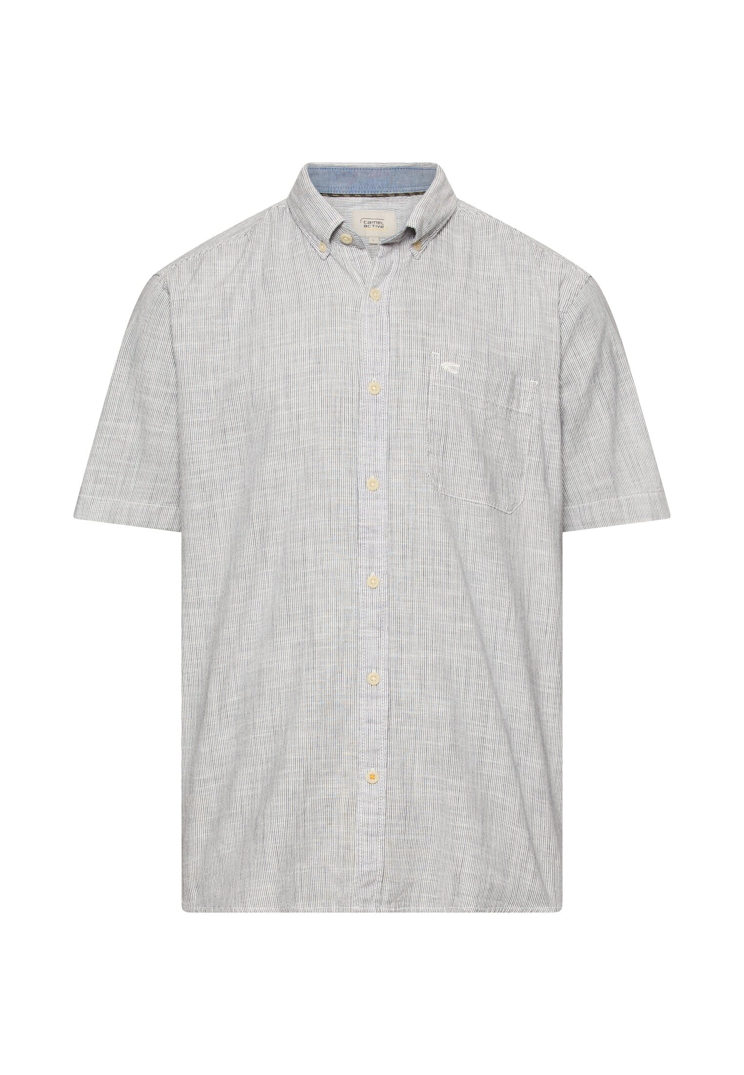 Camel Active lyhythihainen kauluspaita luonnonvalkoinen