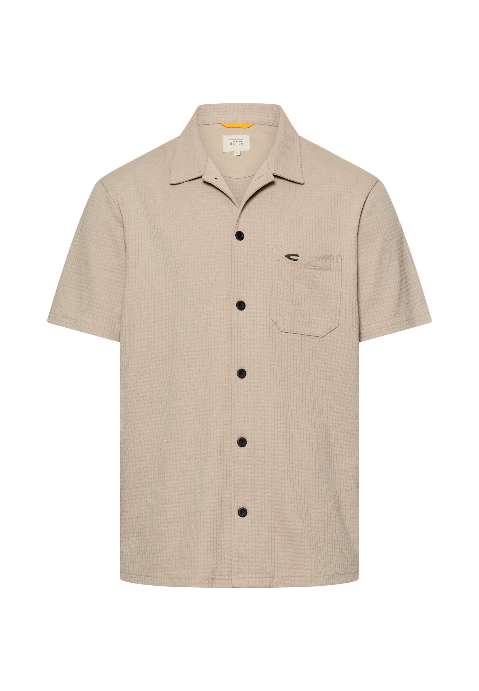 Camel Active lyhythihainen neulottu kauluspaita beige