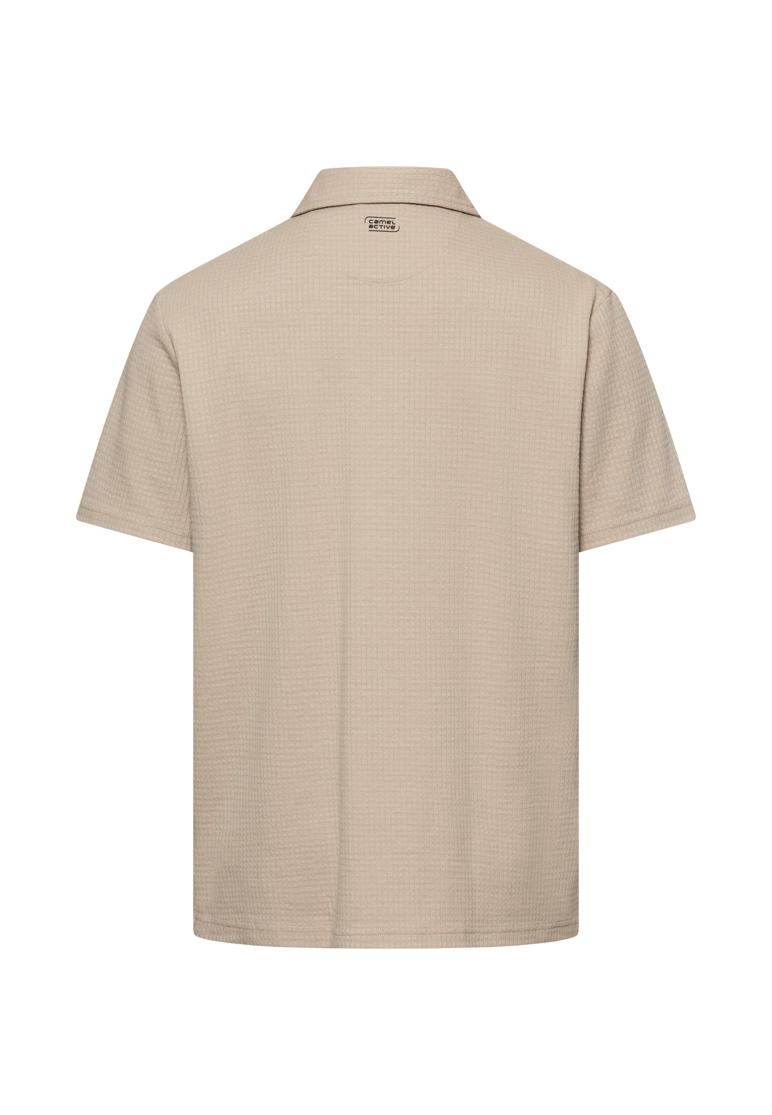 Camel Active lyhythihainen neulottu kauluspaita beige
