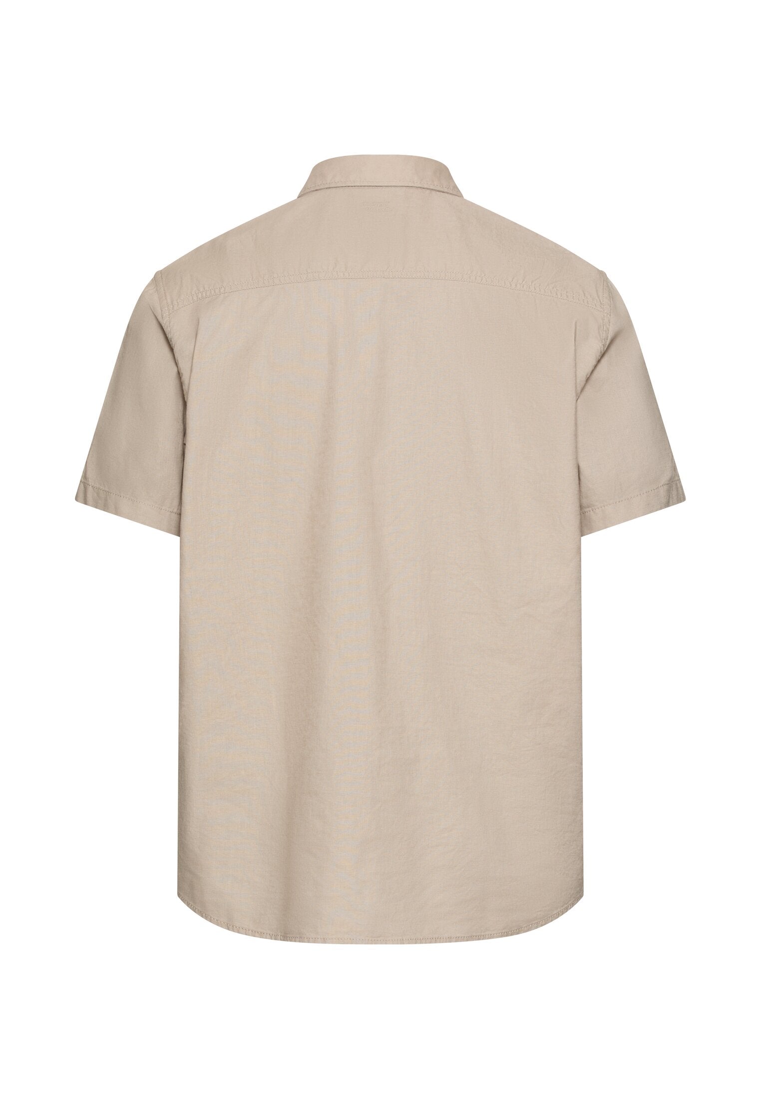 Camel Active lyhythihainen kauluspaita beige pellava