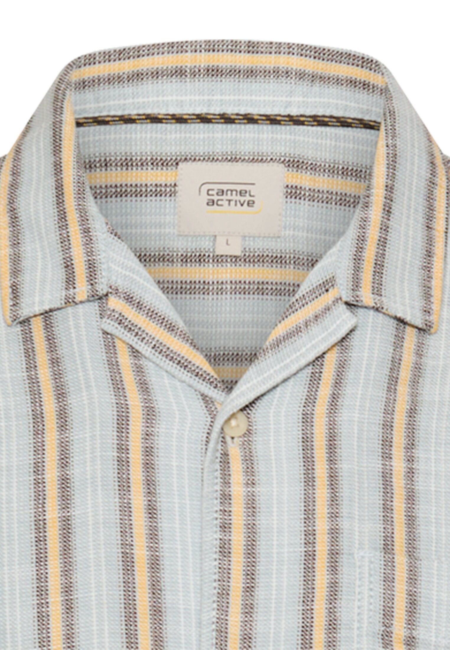 Camel Active rento lyhythihainen kauluspaita raidalla