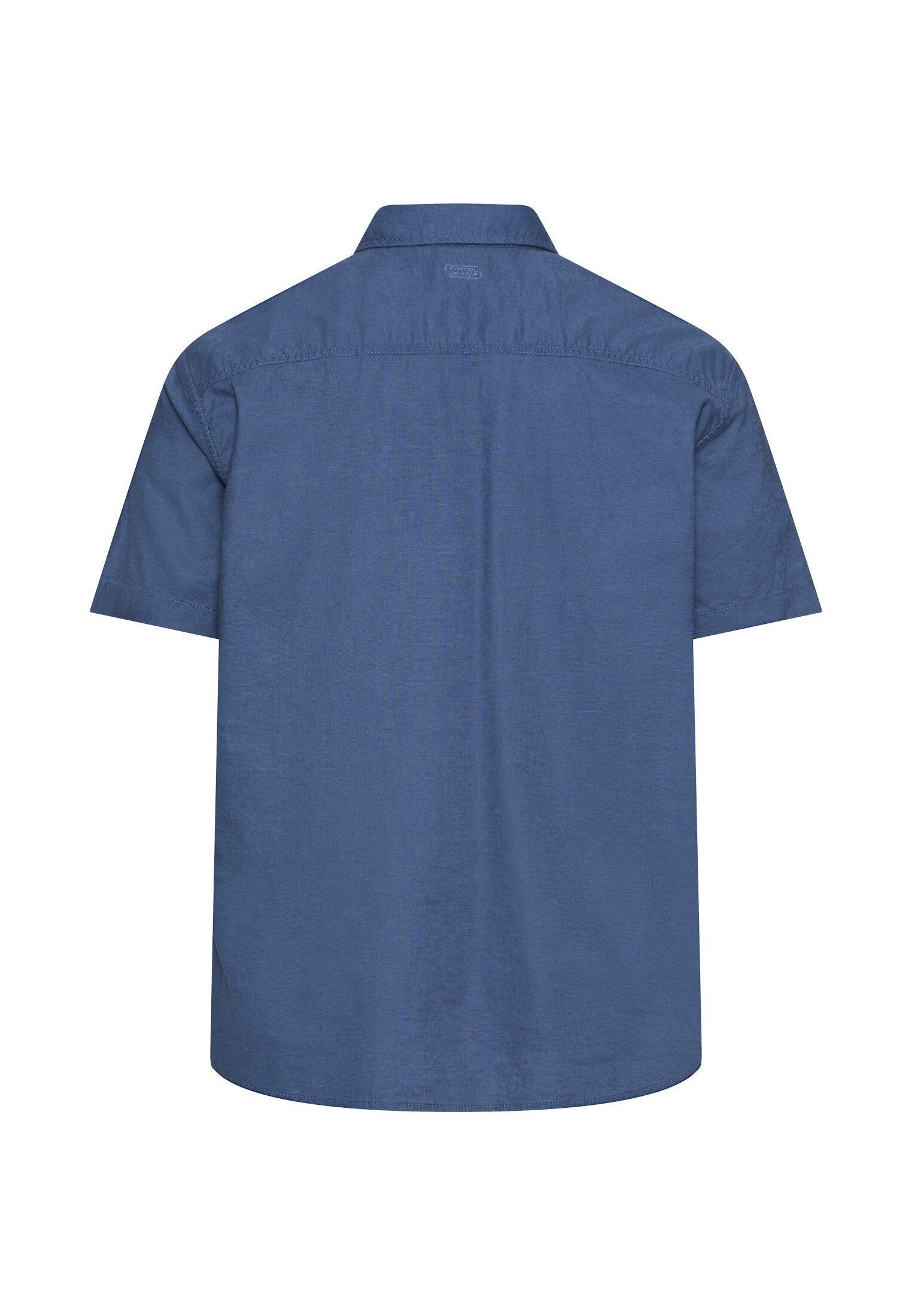 Camel Active lyhythihainen kauluspaita sininen pellava