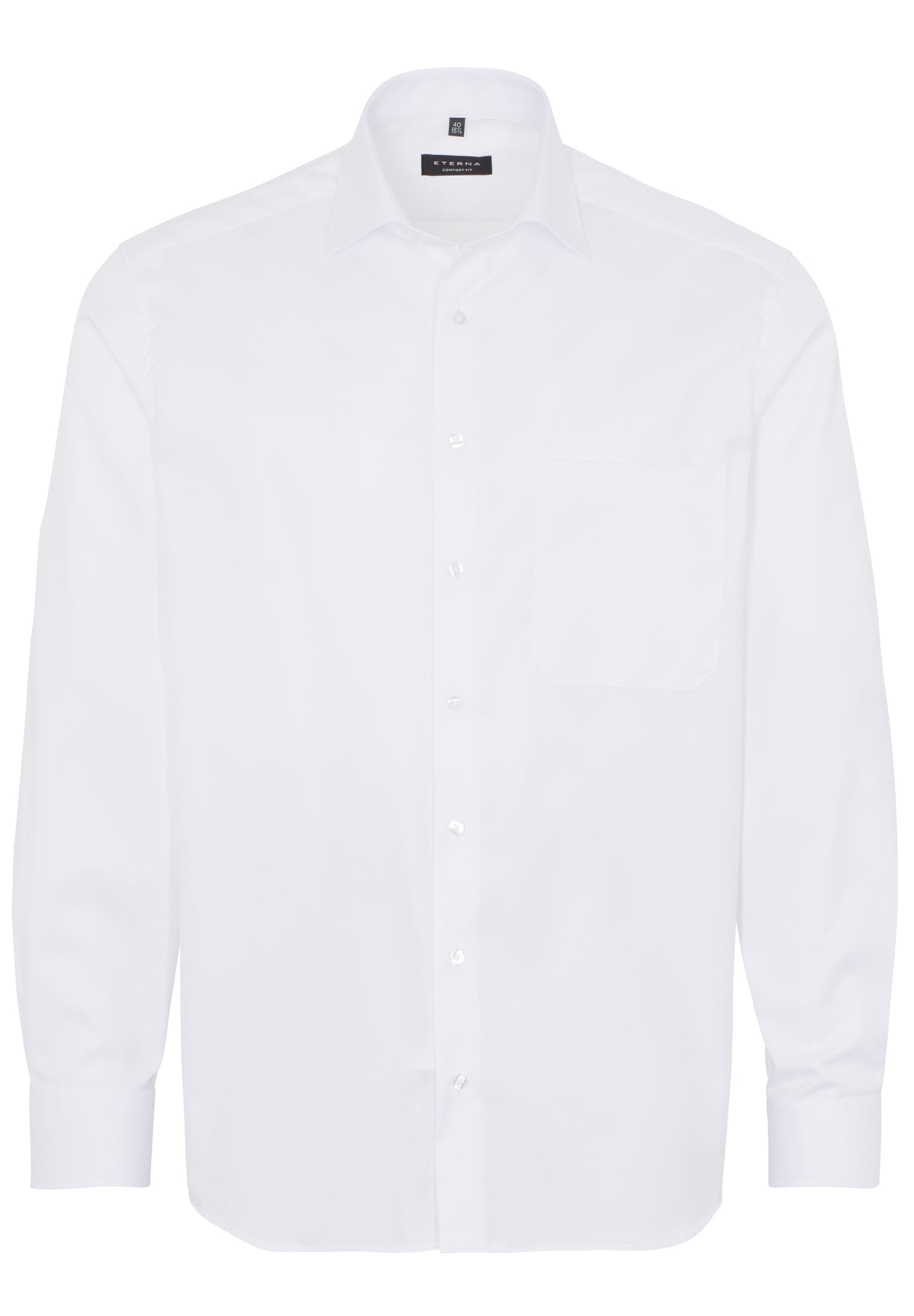 Eterna valkoinen kauluspaita "Comfort fit cover shirt 8817"