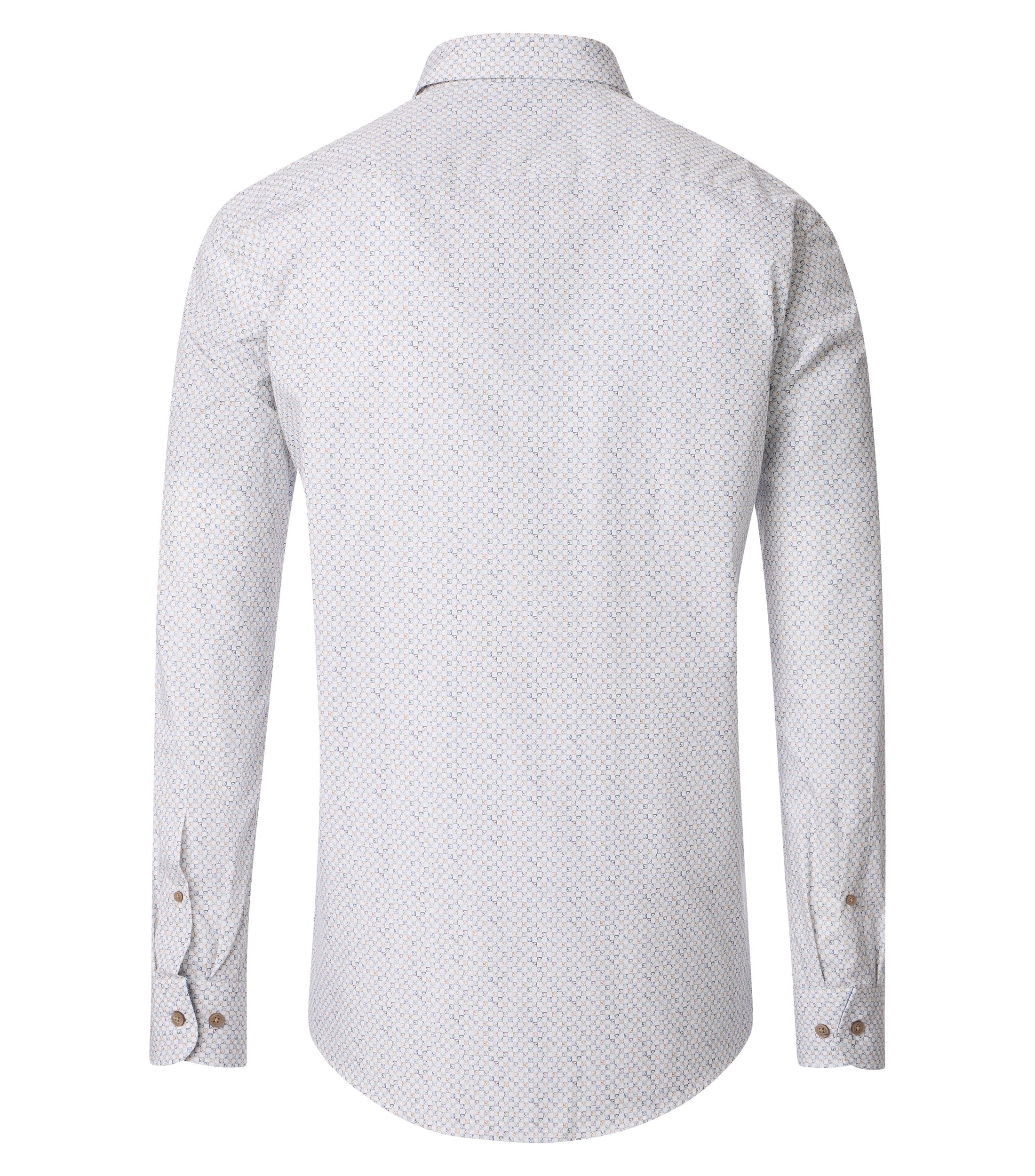 CasaModa kauluspaita beige printti casual fit