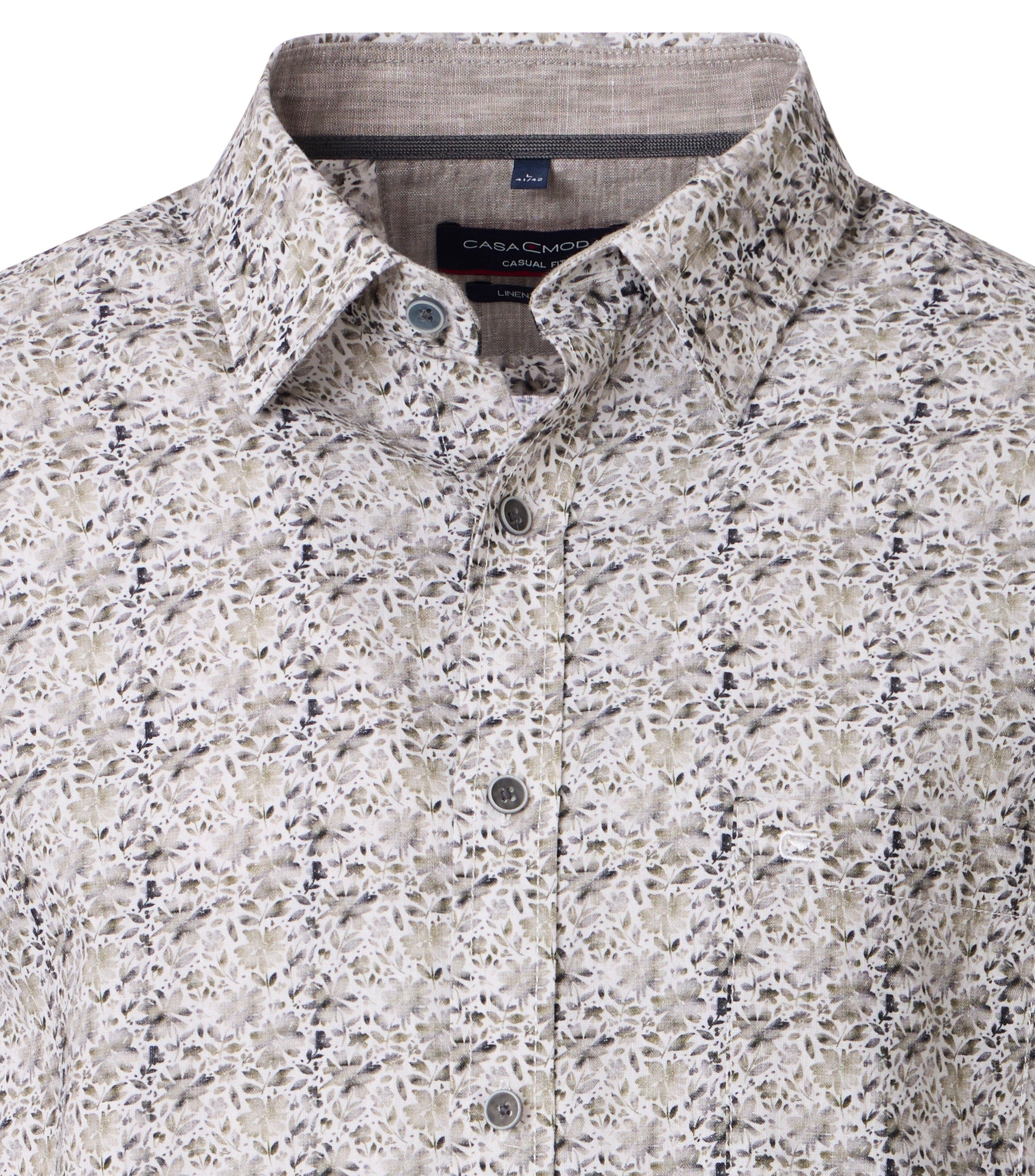 Casamoda kauluspaita kukkakuvioilla casual fit