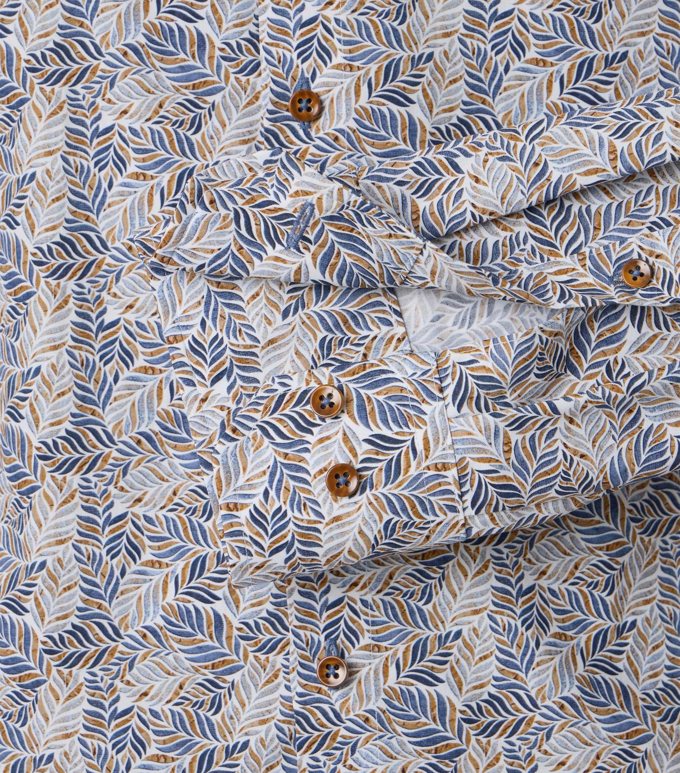 Venti kauluspaita vaalealla printtikuviolla modern fit