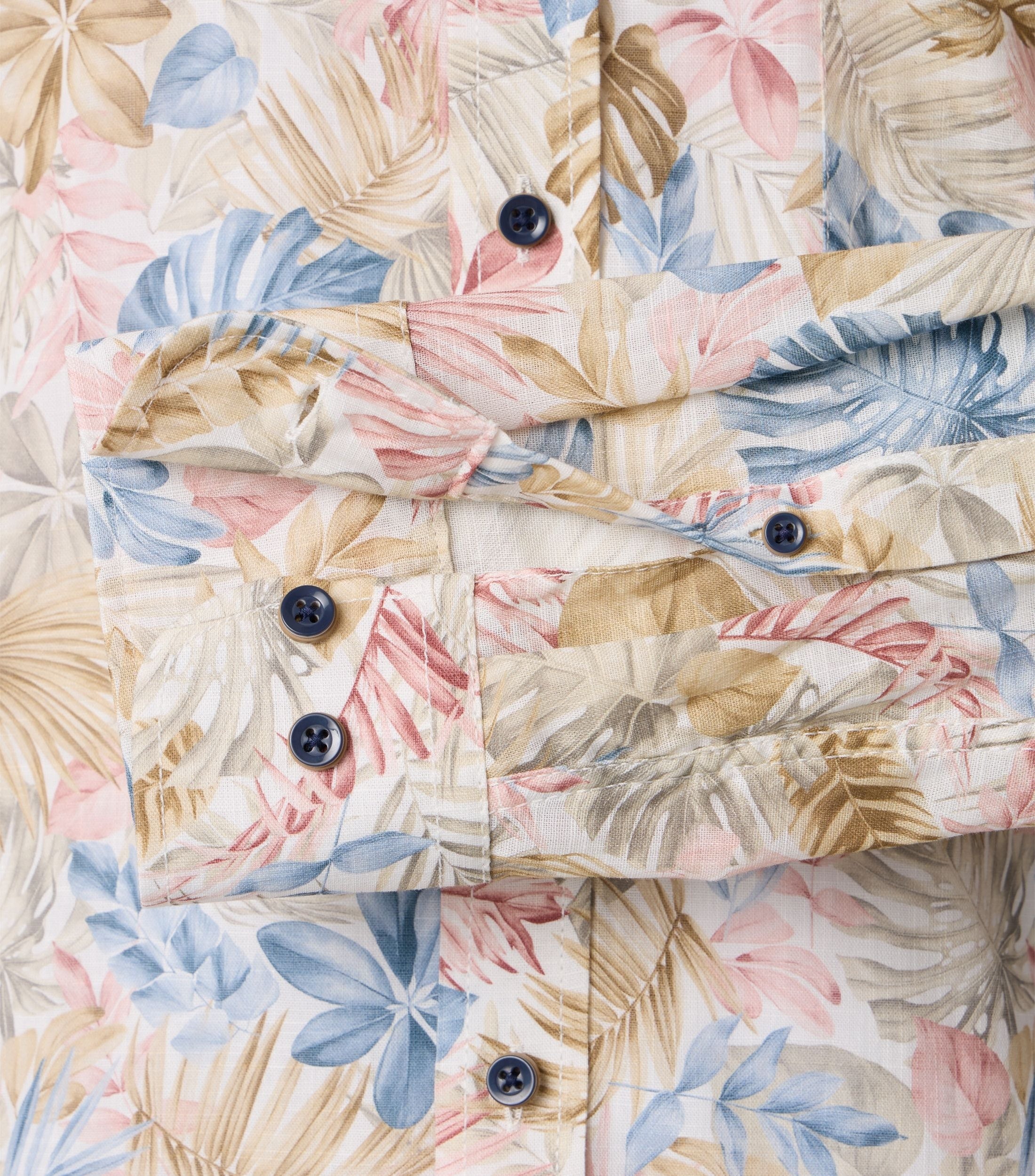 CasaModa kauluspaita pastellisävyisellä printtikuosilla