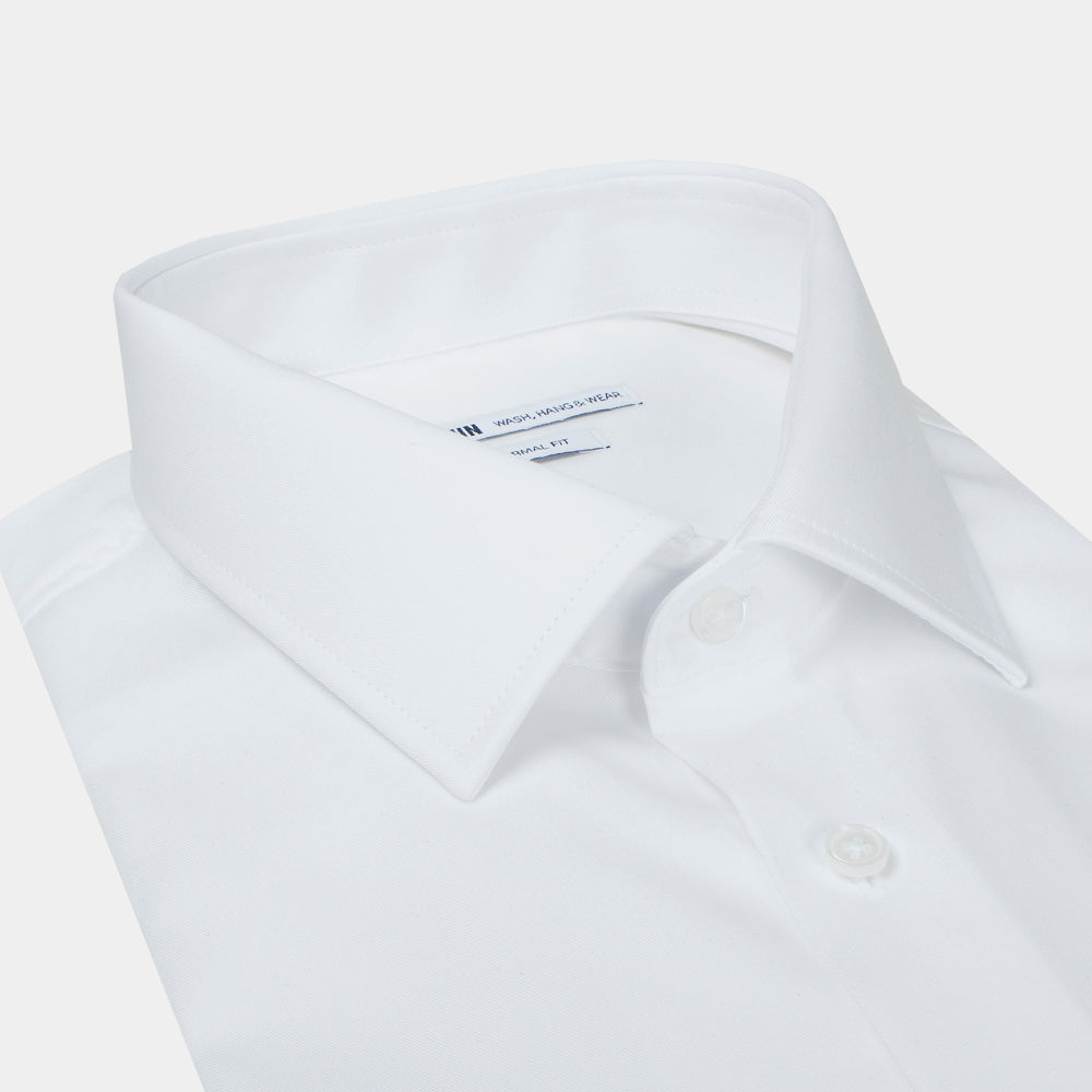 Petrifun valkoinen comfort fit kauluspaita "Jonathan"