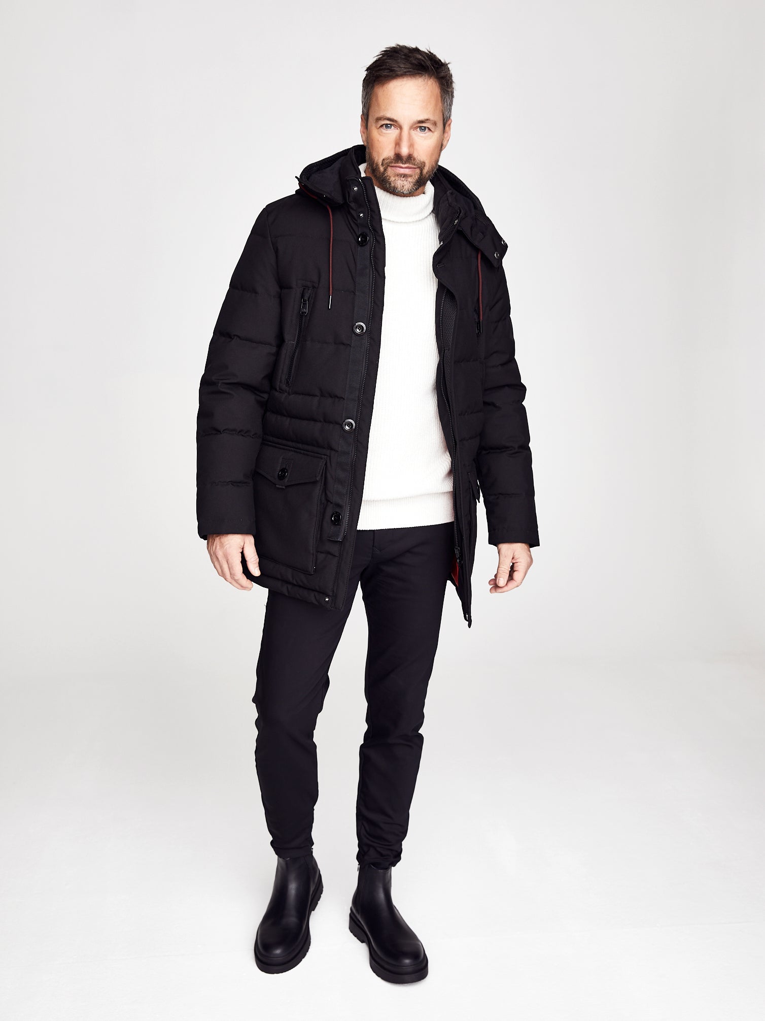 New Canadian toppatakki tummansininen "Thinsulate Quilted Parka"