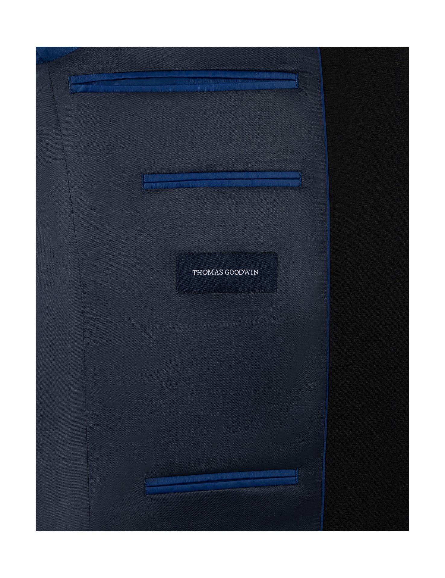 Thomas Goodwin musta puvuntakki modern fit