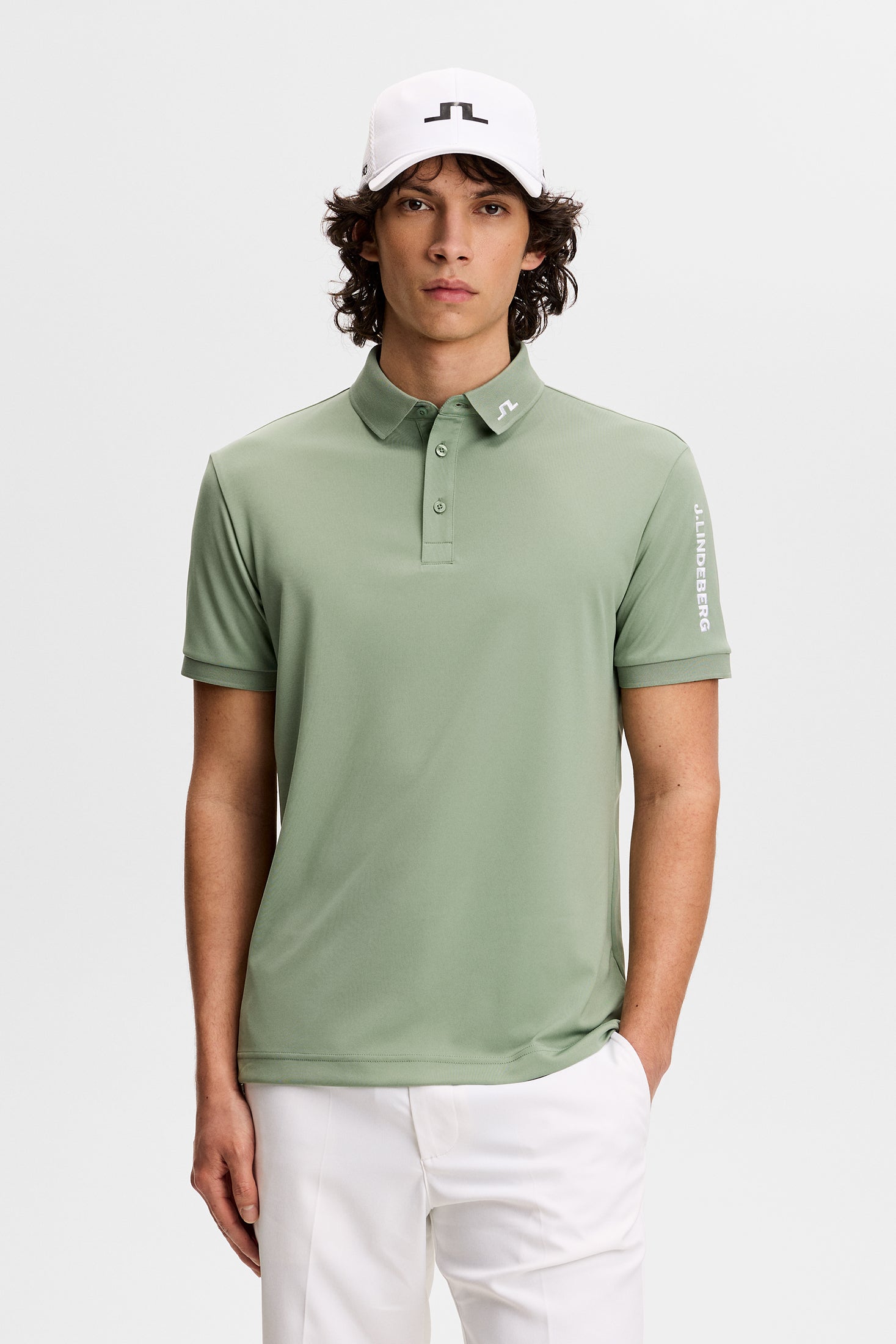 J.Lindeberg Tour Tech Polo pikeepaita vihreä