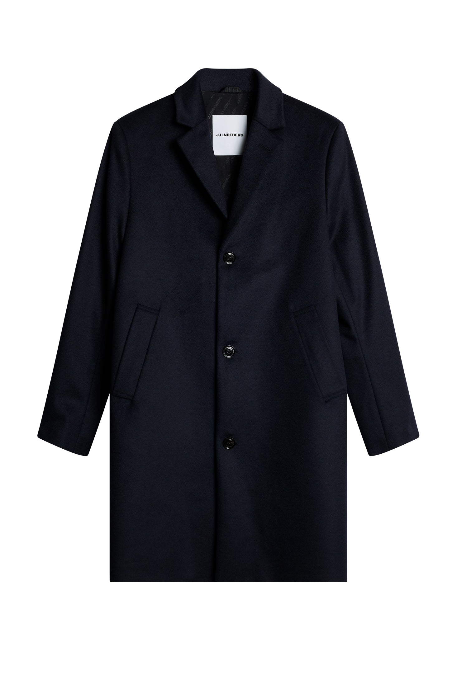 J.Lindeberg villakangastakki August Melton Cashmere Coat JL Navy