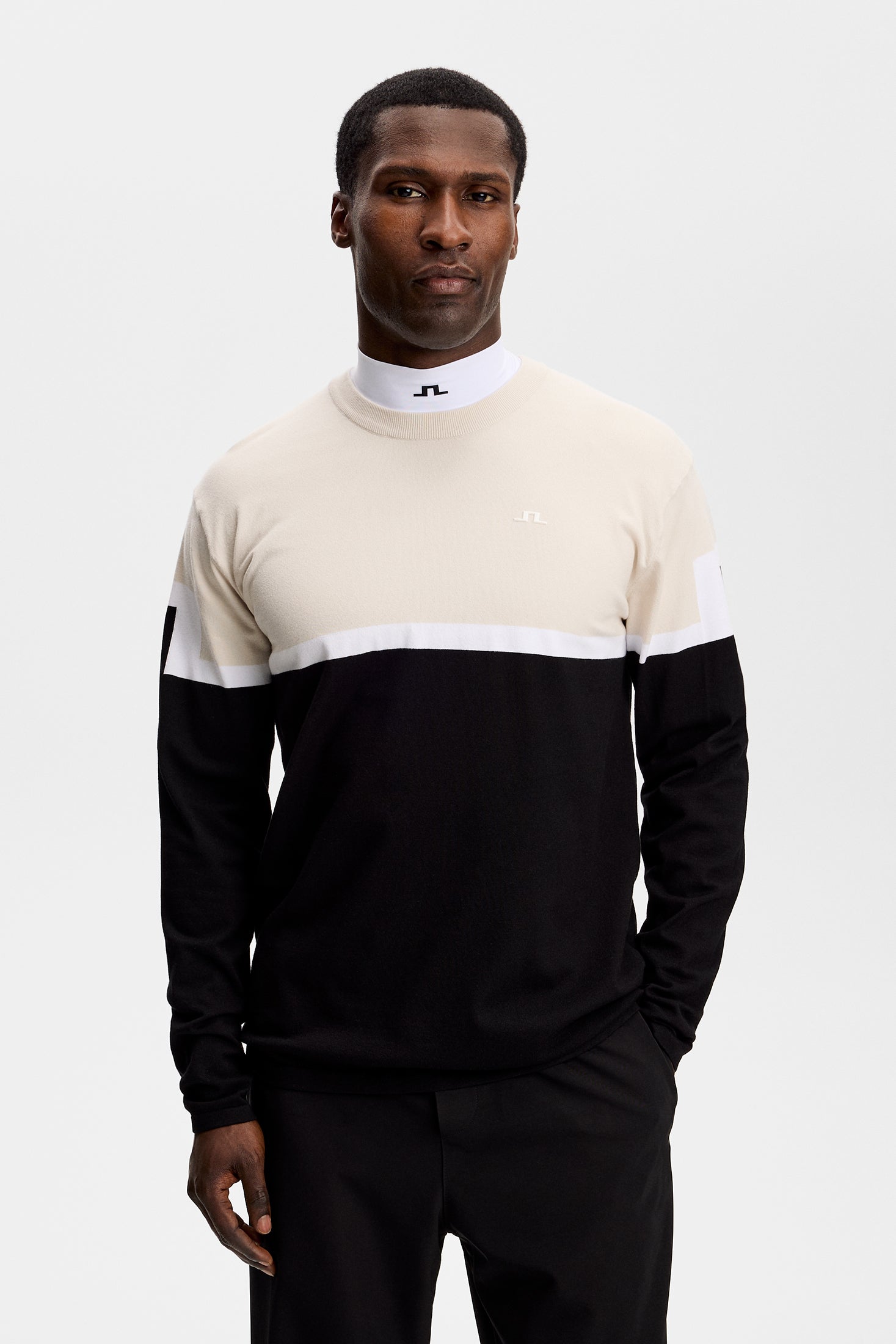 J.Lindeberg Emrik Block Knitted Sweater neule