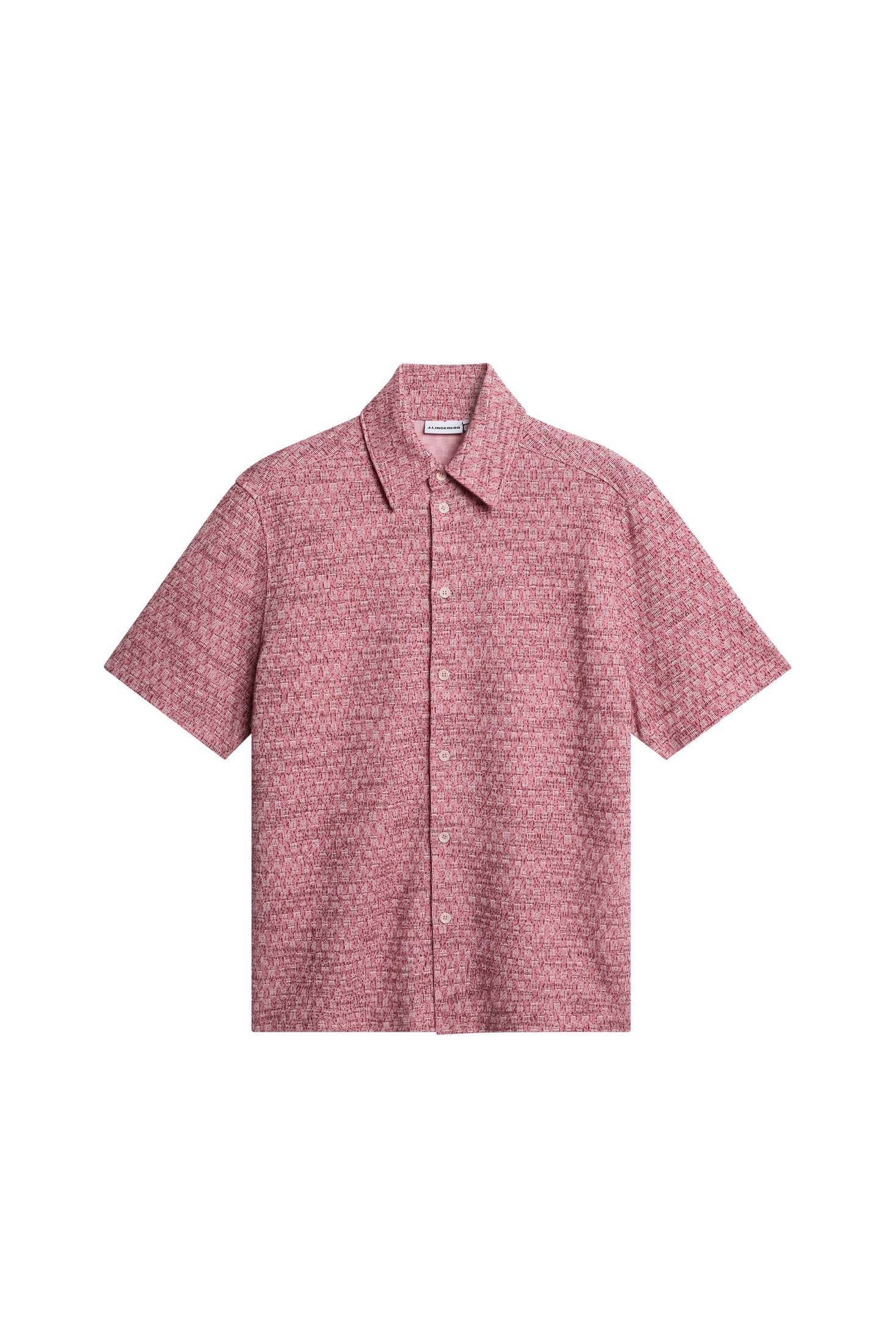 J.Lindeberg Torpa Jaquard Shirt lyhythihainen kauluspaita