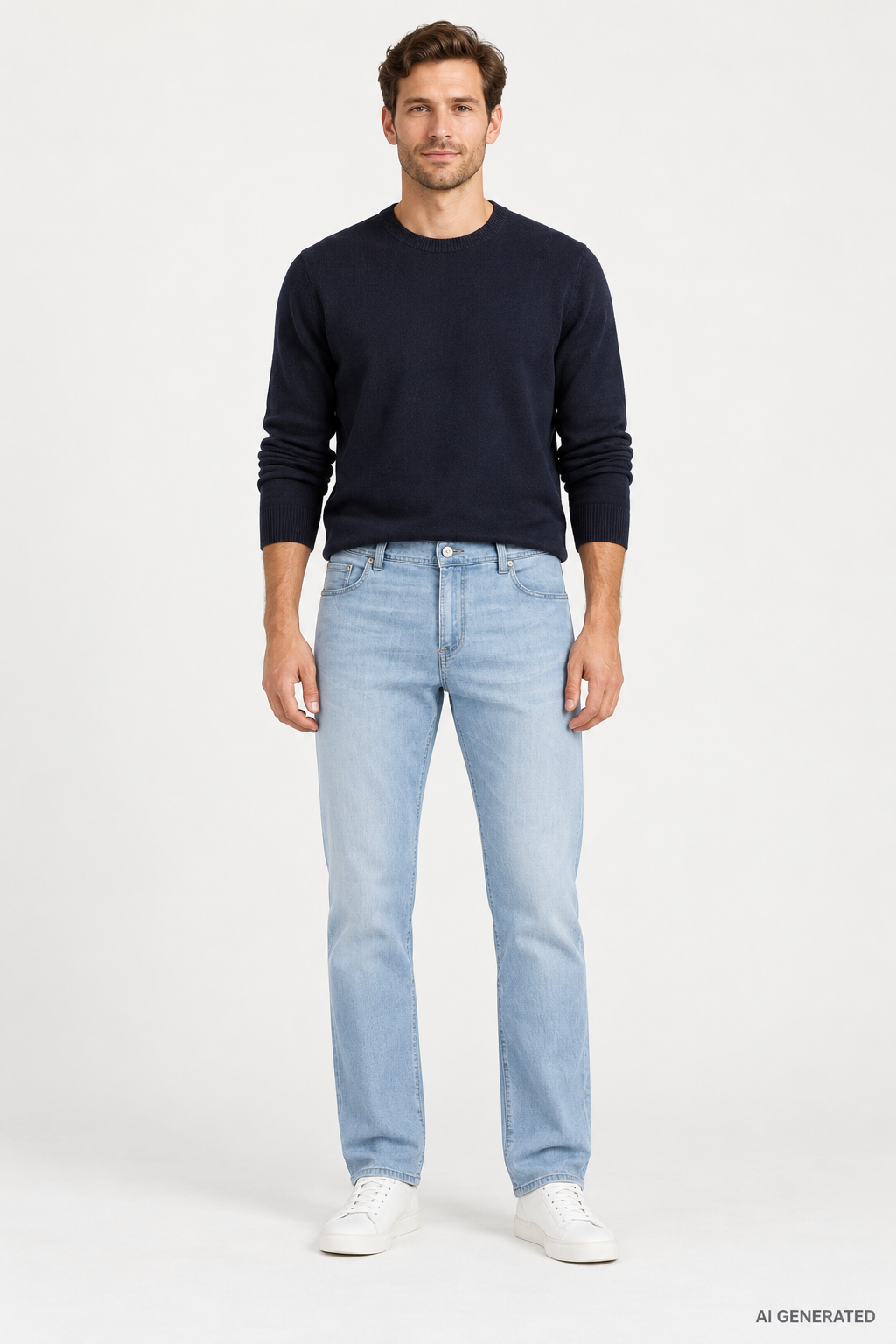 Alberto tencel farkut vaaleansininen regular fit