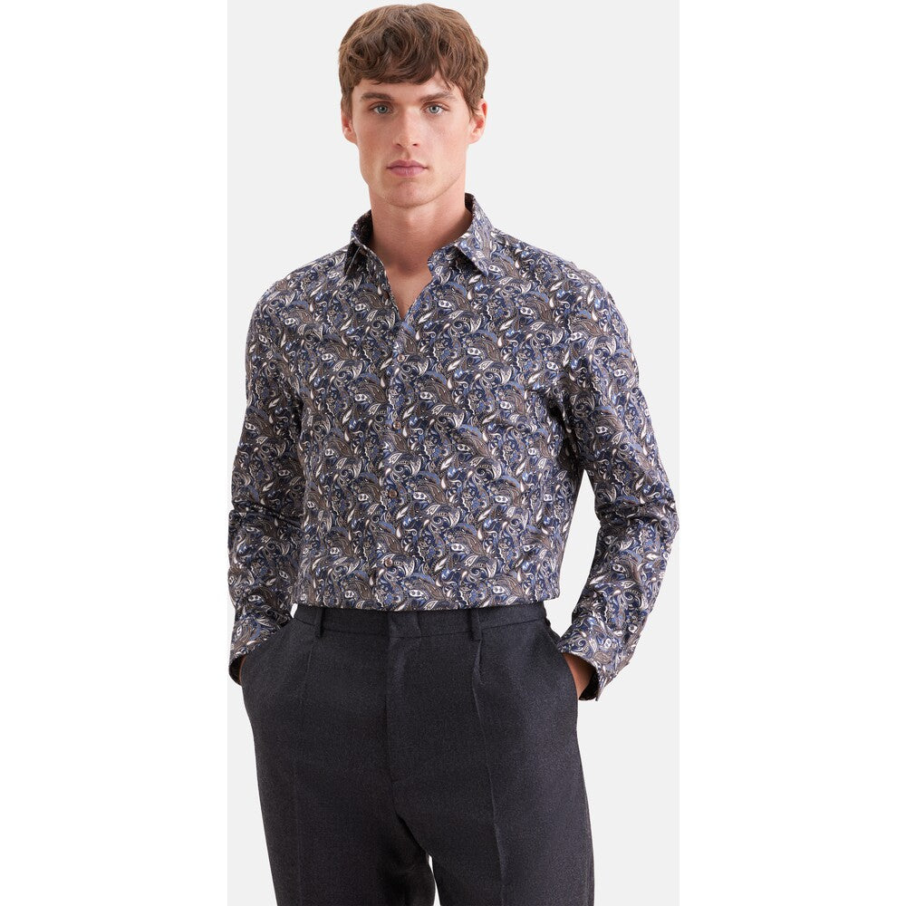 Seidensticker kauluspaita tumma paisley shaped fit