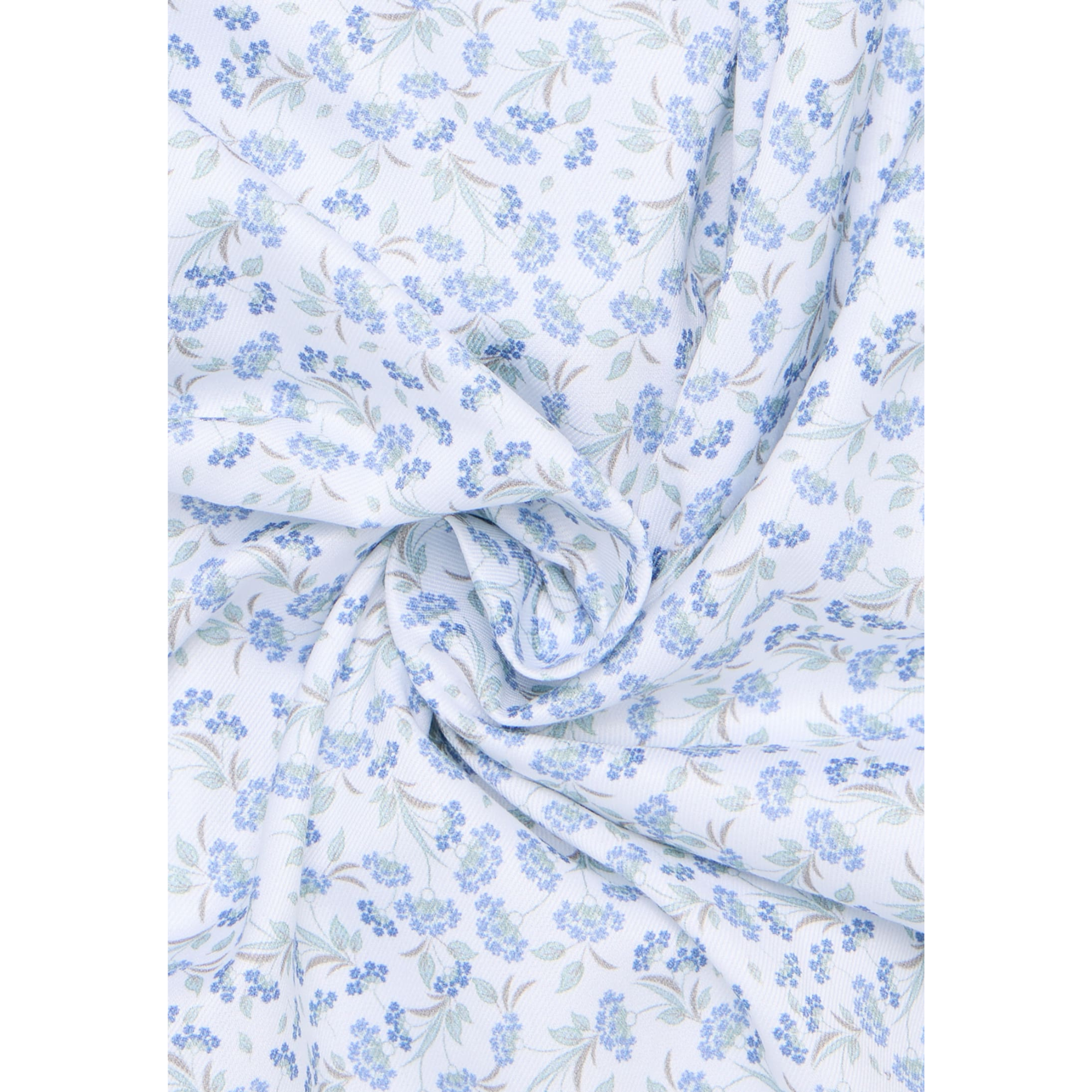 Eterna kauluspaita vaalea sininen pieni kukka modern fit "X682"
