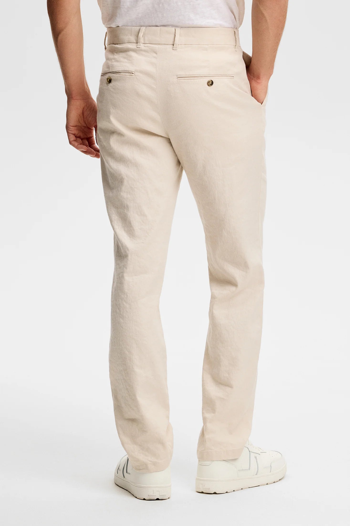 J.Lindeberg Logan Stretch Linen Pants pellavahousut