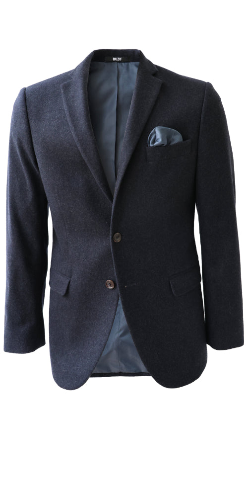 Buzo flanellibleiseri Alexander tummansininen slim fit