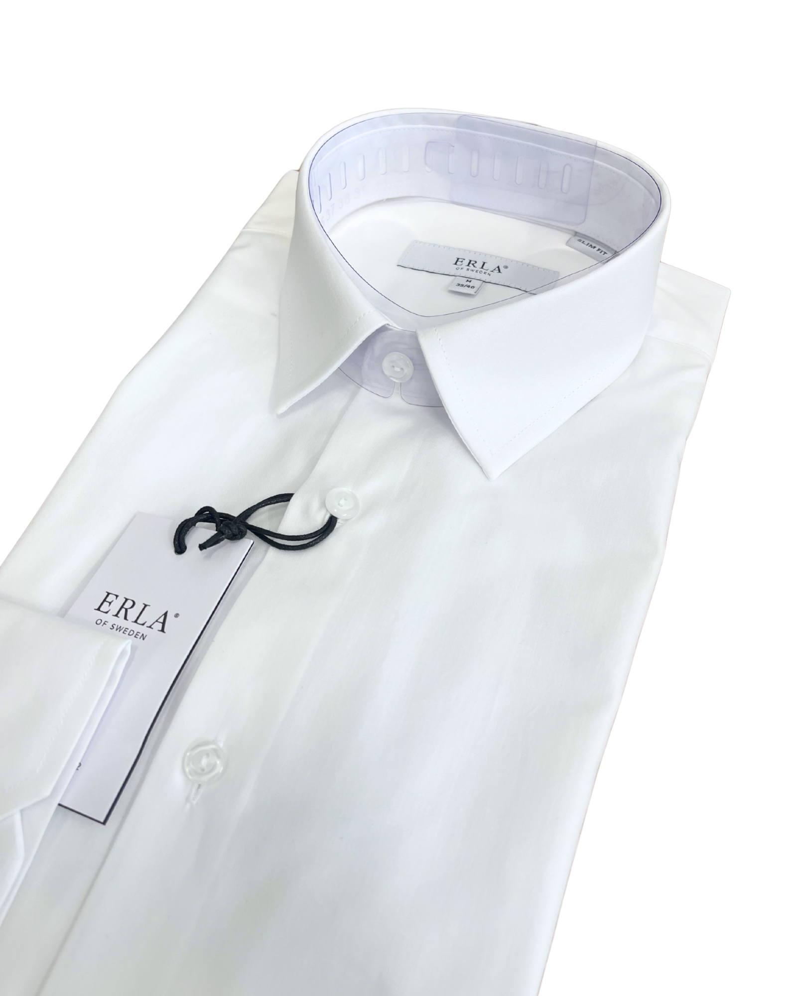 Erla of Sweden valkoinen kauluspaita slim fit