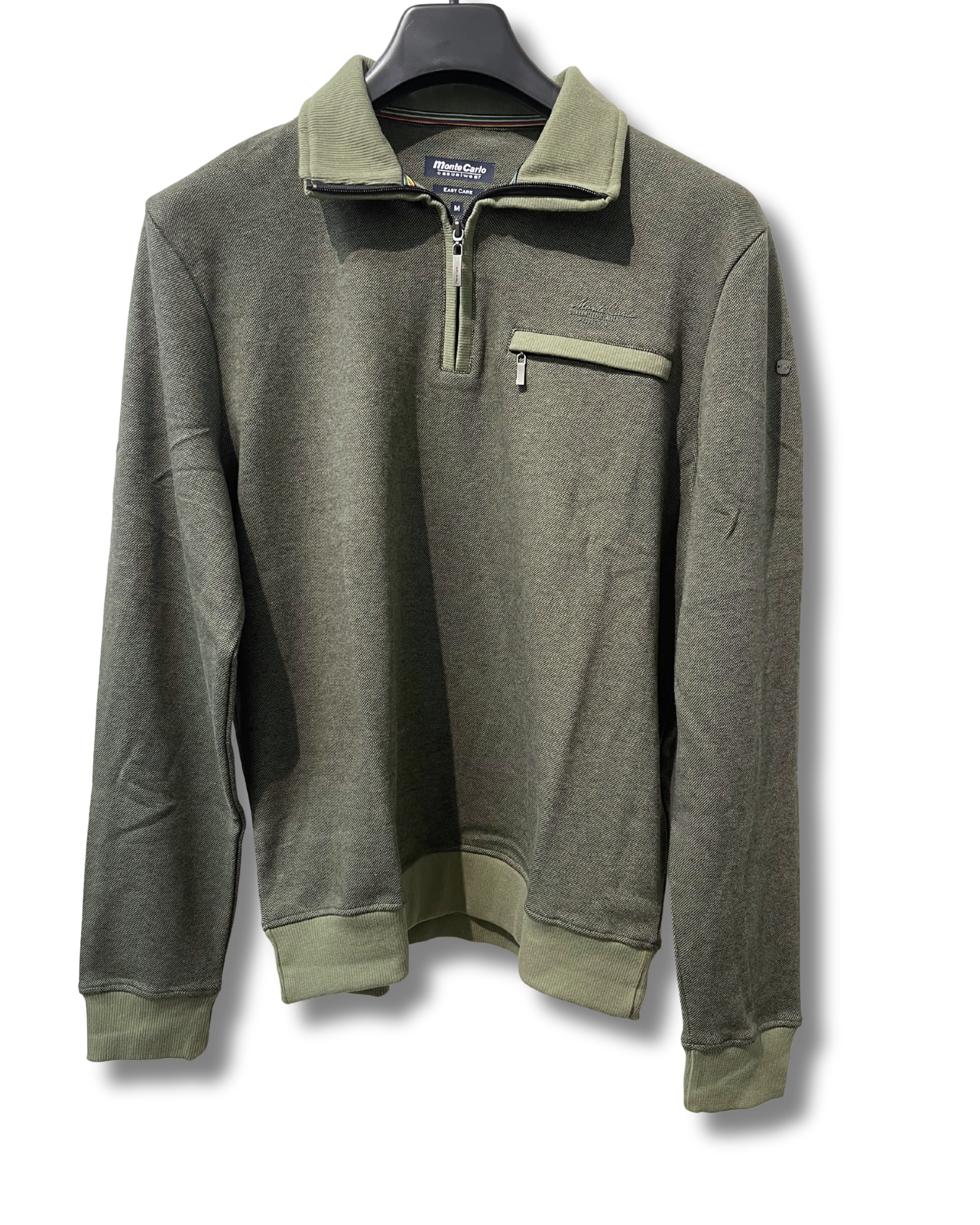 Monte Carlo half zip college vihreä