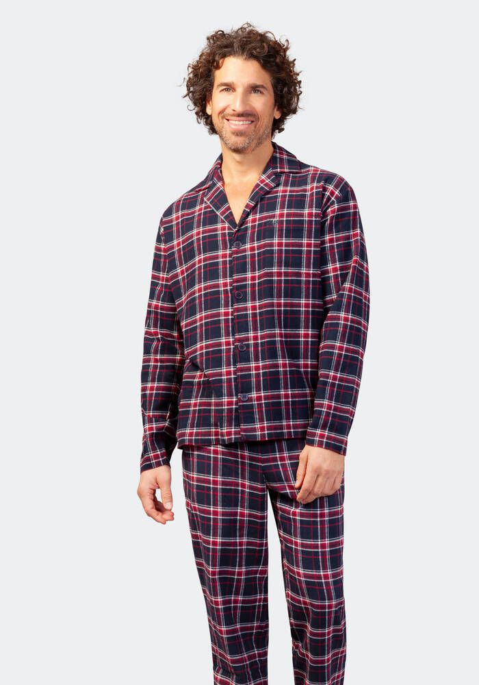 Hajo flanellipyjama punainen ruutu