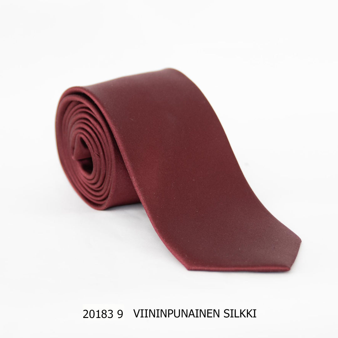 Matex viininpunainen silkkisolmio