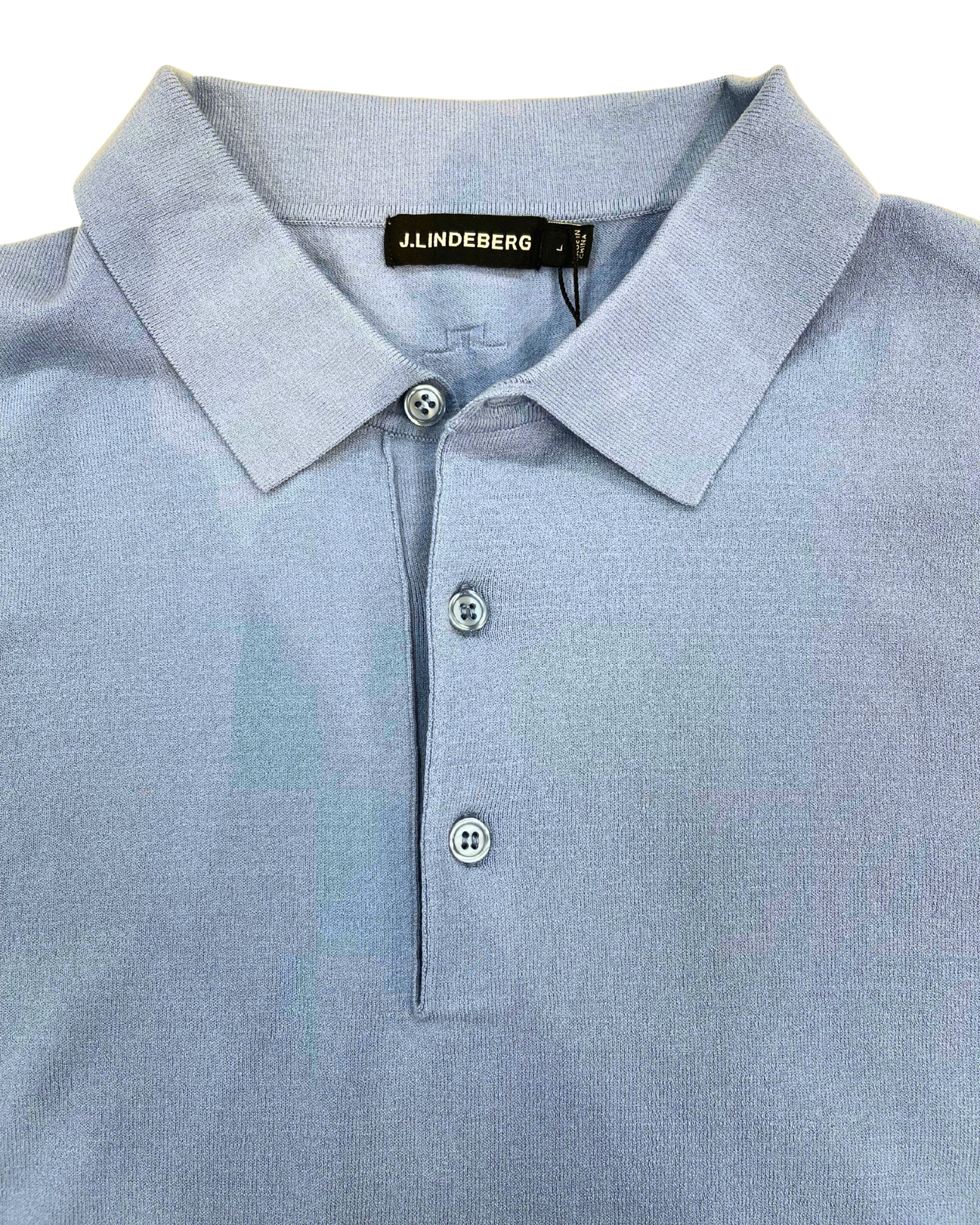 J.Lindeberg neulospikee sininen "Ridge Knitted Polo"