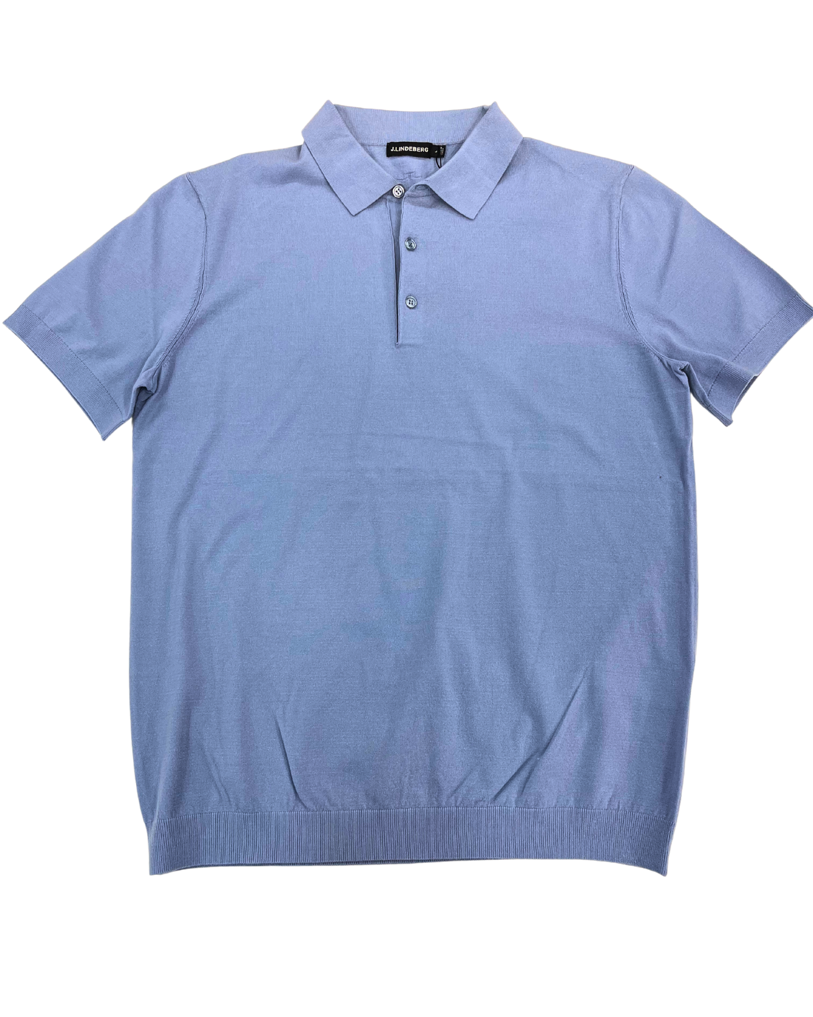 J.Lindeberg neulospikee sininen "Ridge Knitted Polo"