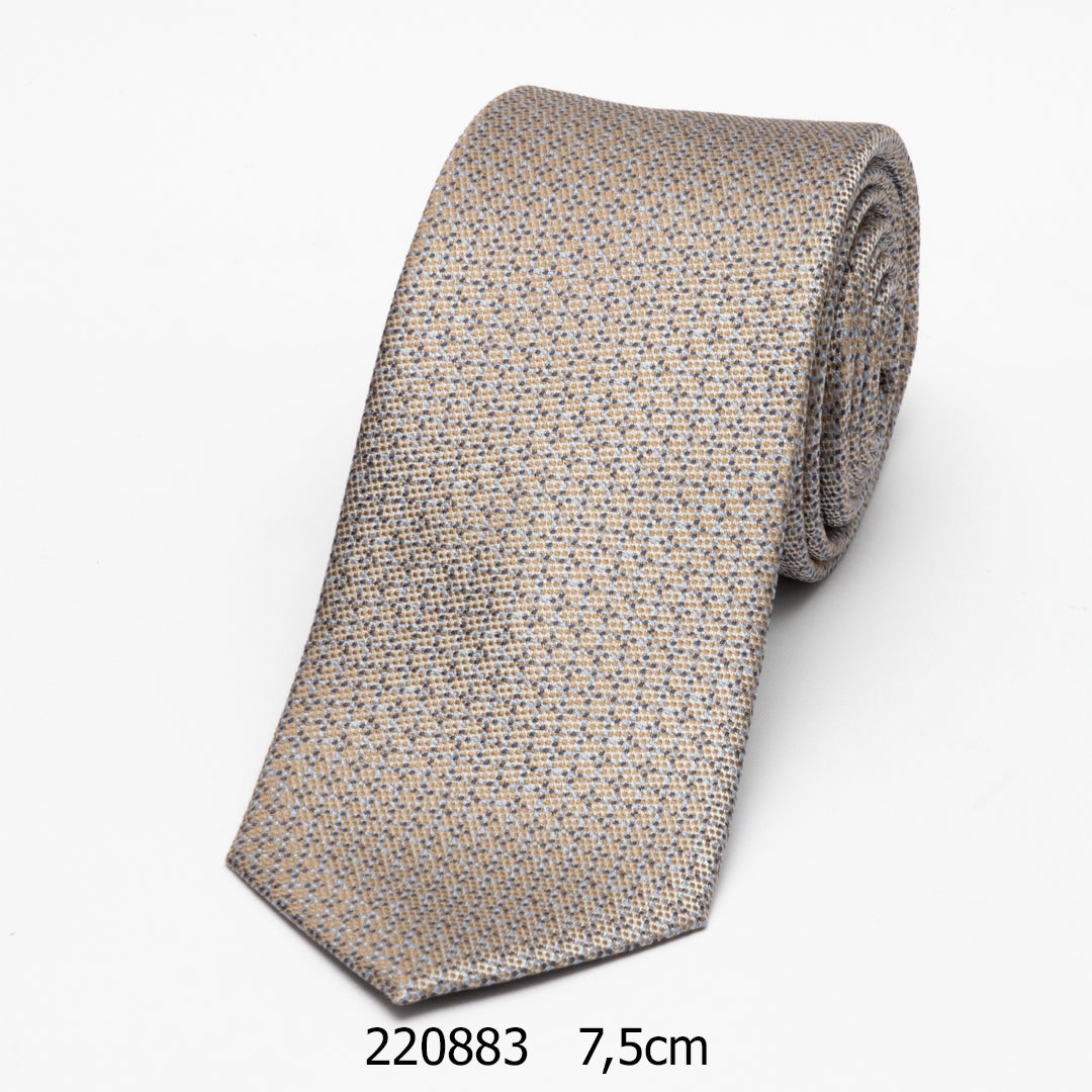 Matex beige-sininen pilkku silkkisolmio