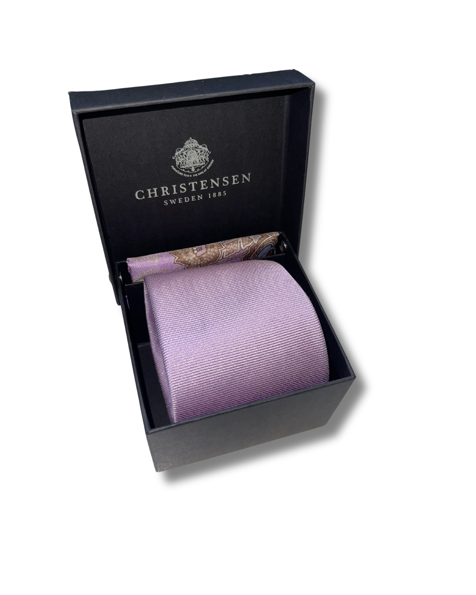 Amanda Christensen silkkisolmio- ja taskuliinasetti pinkki