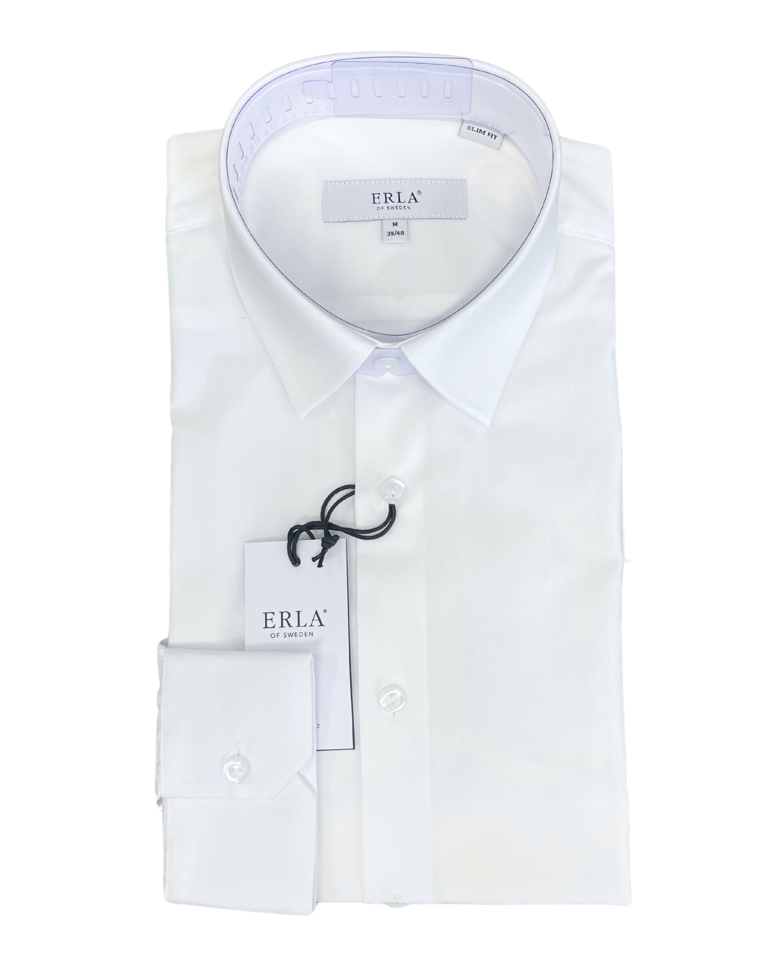 Erla of Sweden valkoinen kauluspaita slim fit