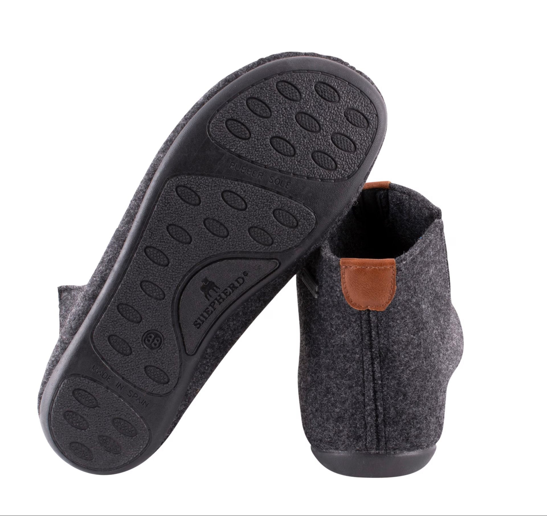 Shepherd Erik villatossut tummanharmaa