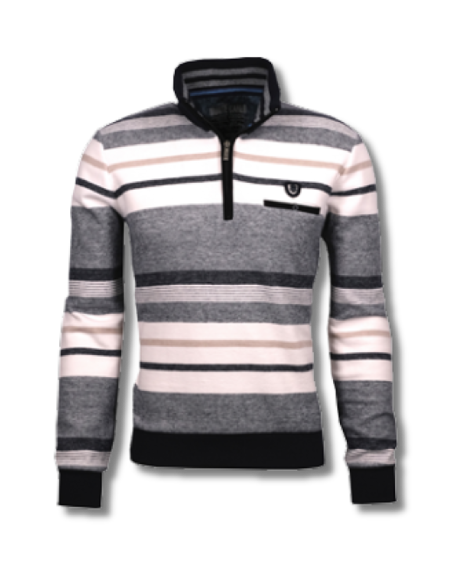 Monte Carlo half zip college valkoinen