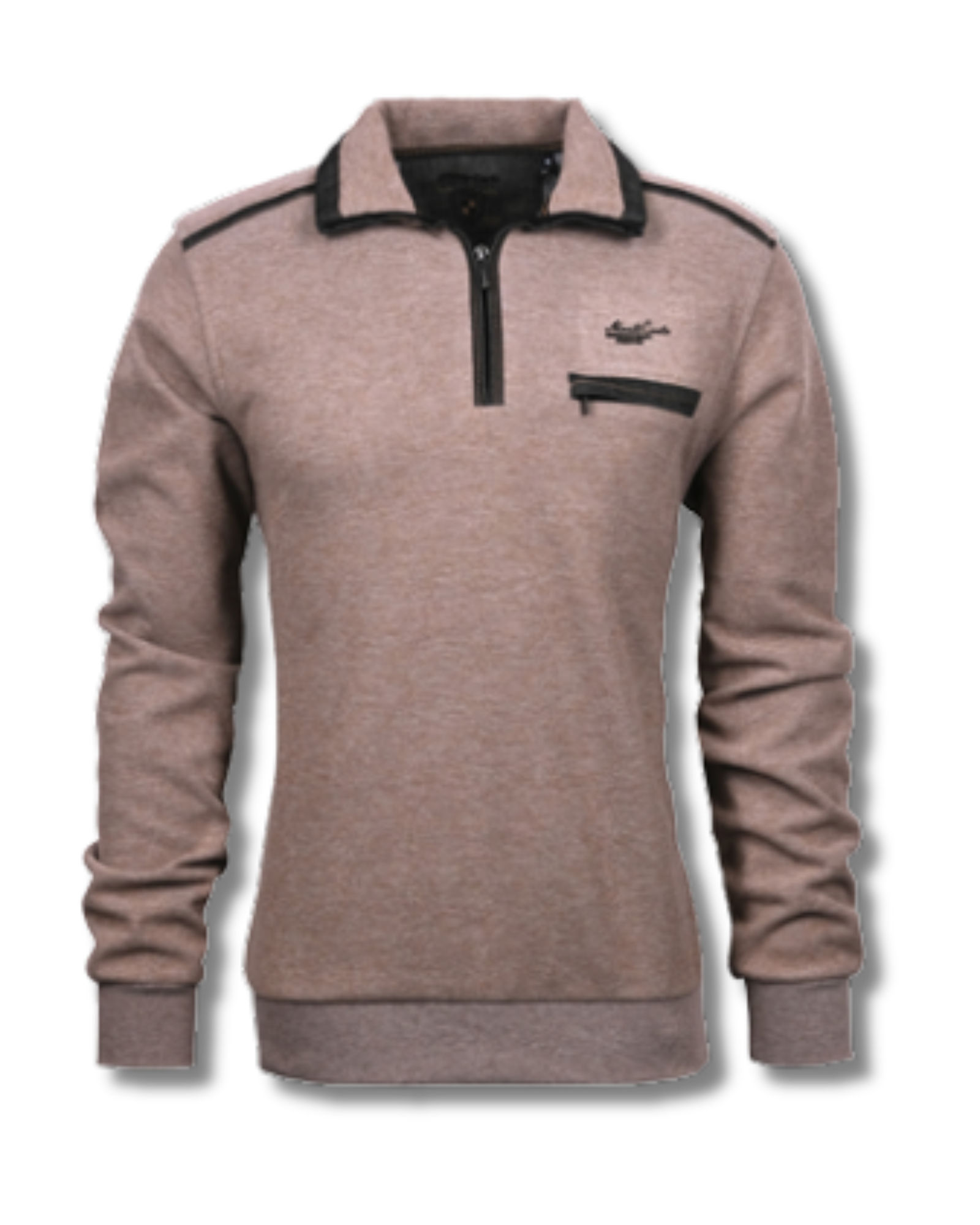 Monte Carlo half zip college beige
