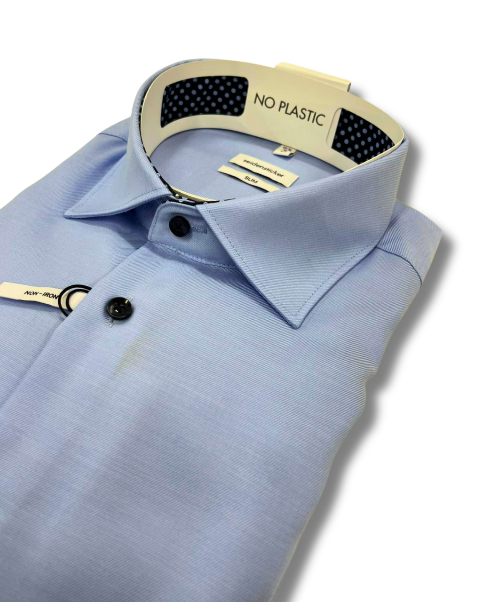 Seidensticker vaaleansininen kauluspaita ekstrapitkä