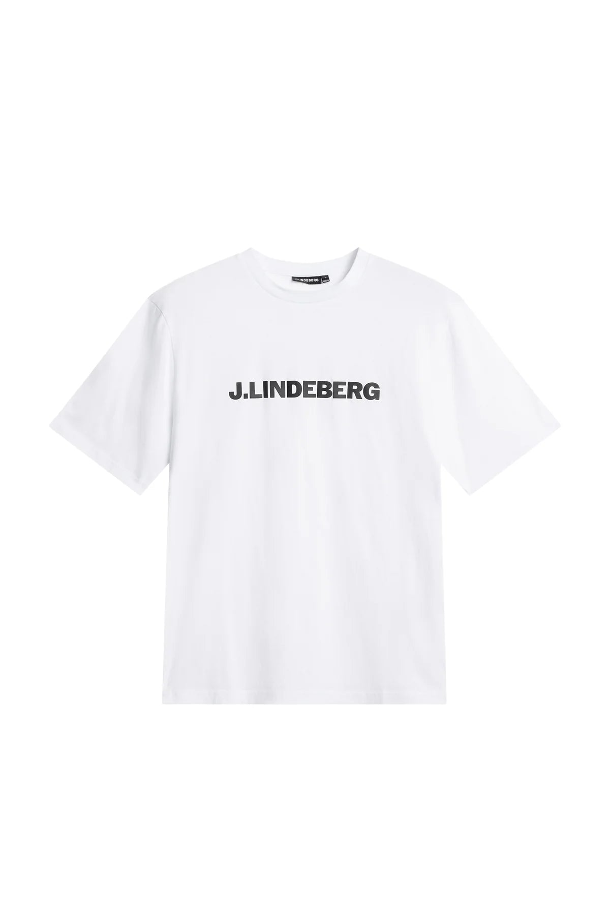 J.Lindeberg t-paita valkoinen logolla "Parcy Logo Tee"