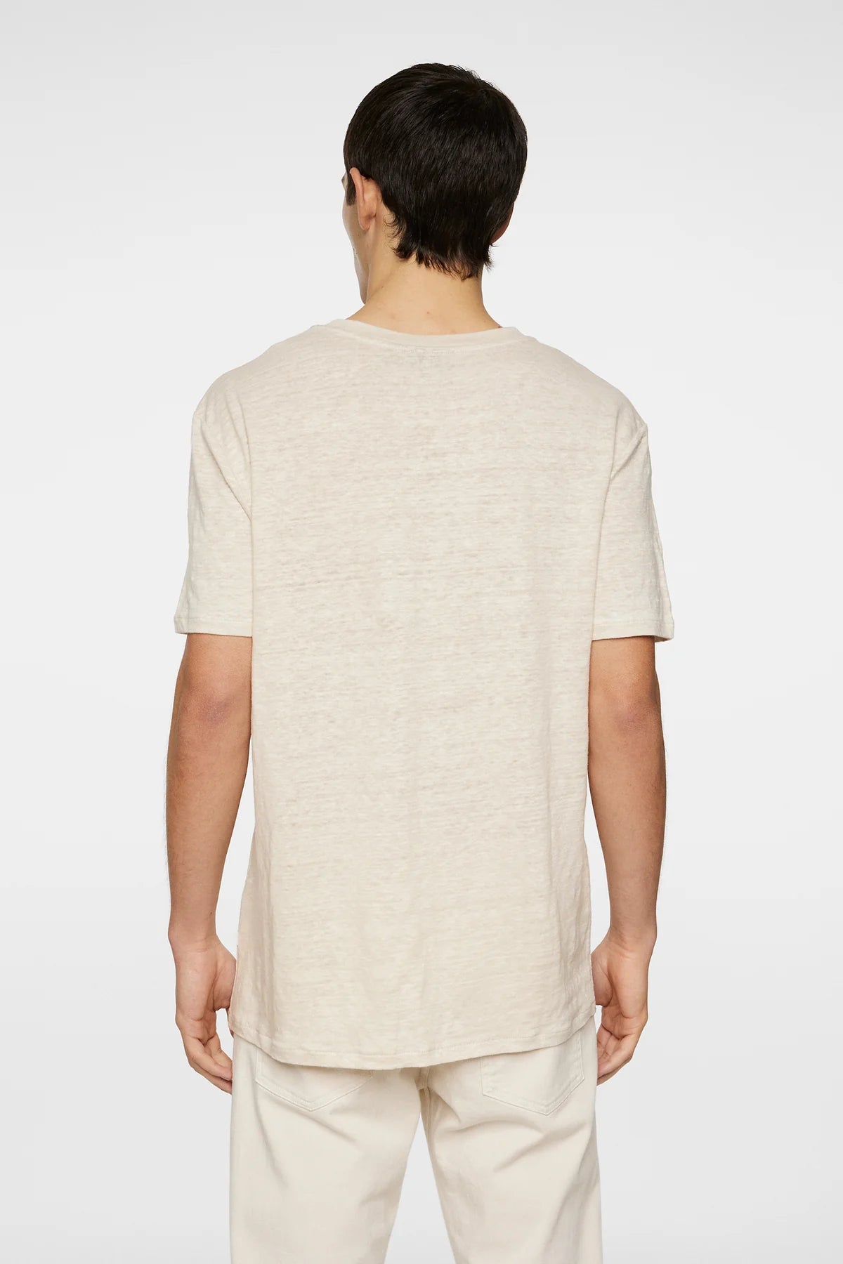 J.Lindeberg t-paita pellava beige "Coma Linen Tee"