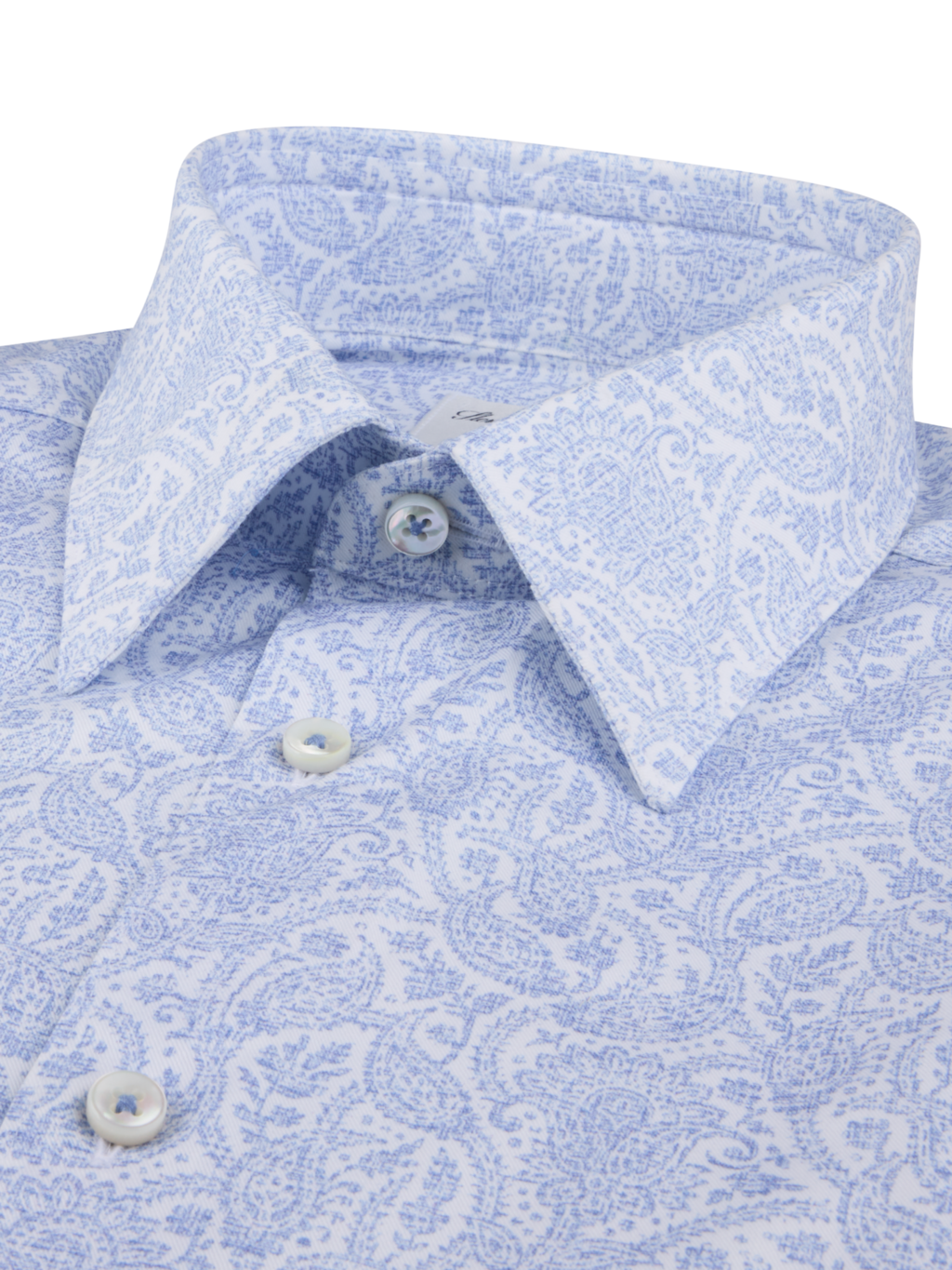 Stenströms slimline kauluspaita vaaleansininen paisley