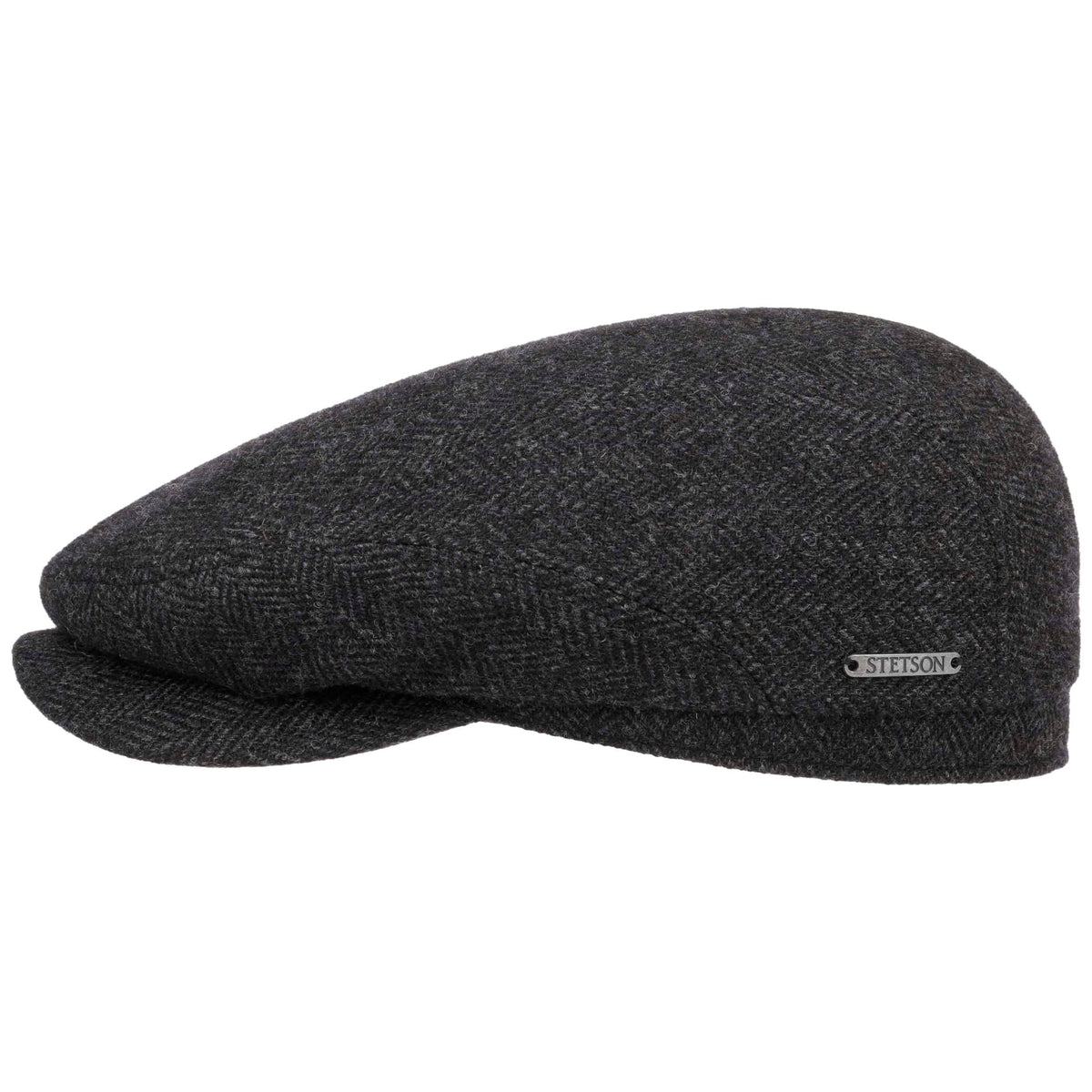 Stetsonin lippalakki tummanharmaa "Herringbone Driver Cap"