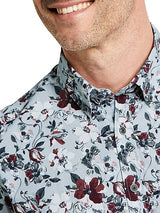 Bugatti Fine twill kauluspaita kukkakuviolla