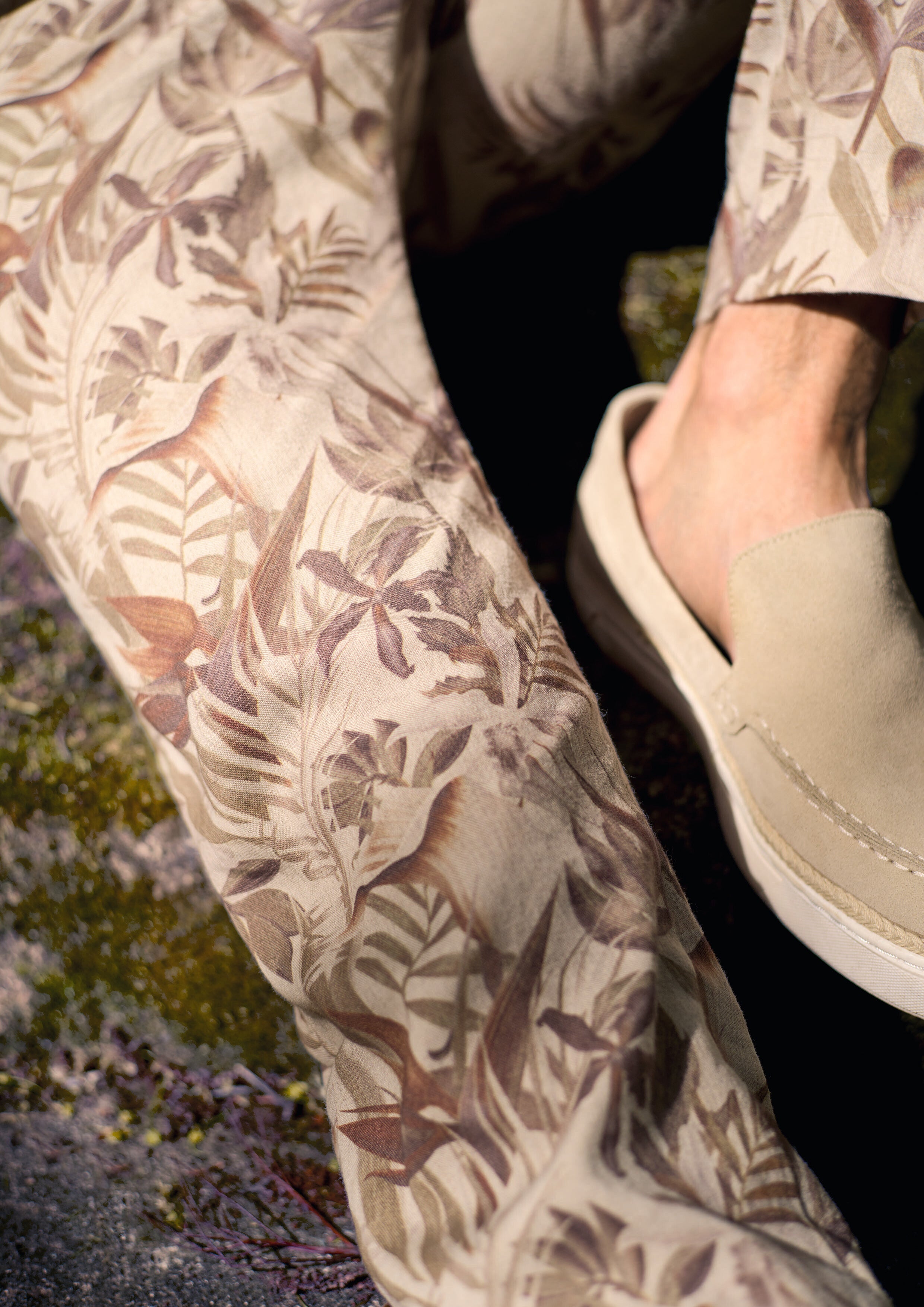 Alberto slim fit kukkahousut "Jump"
