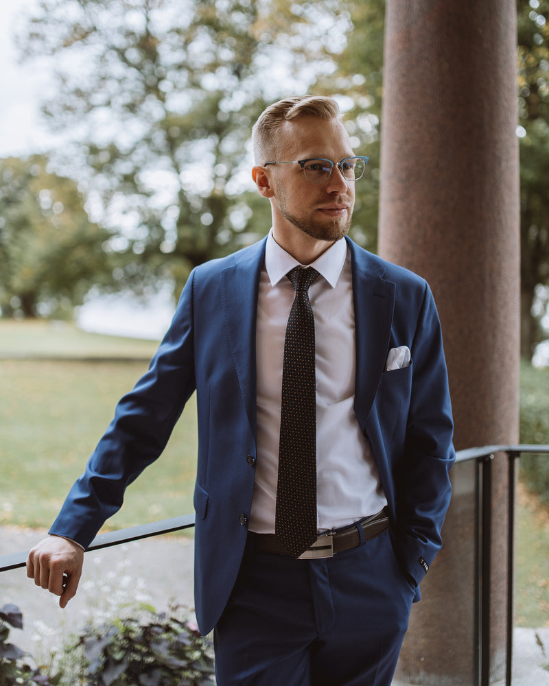 TURO villapuku, kirkkaansininen Vitale Barberis "JADEN+HELSINKI 8381/67"
