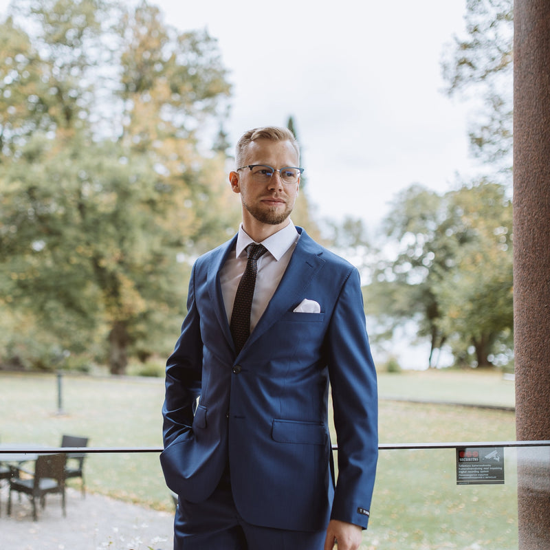 TURO villapuku, kirkkaansininen Vitale Barberis "JADEN+HELSINKI 8381/67"