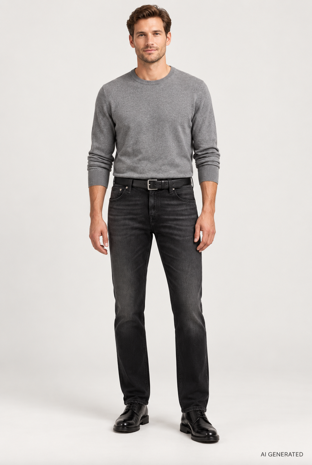 Alberto Robi musta premium farkku regular fit