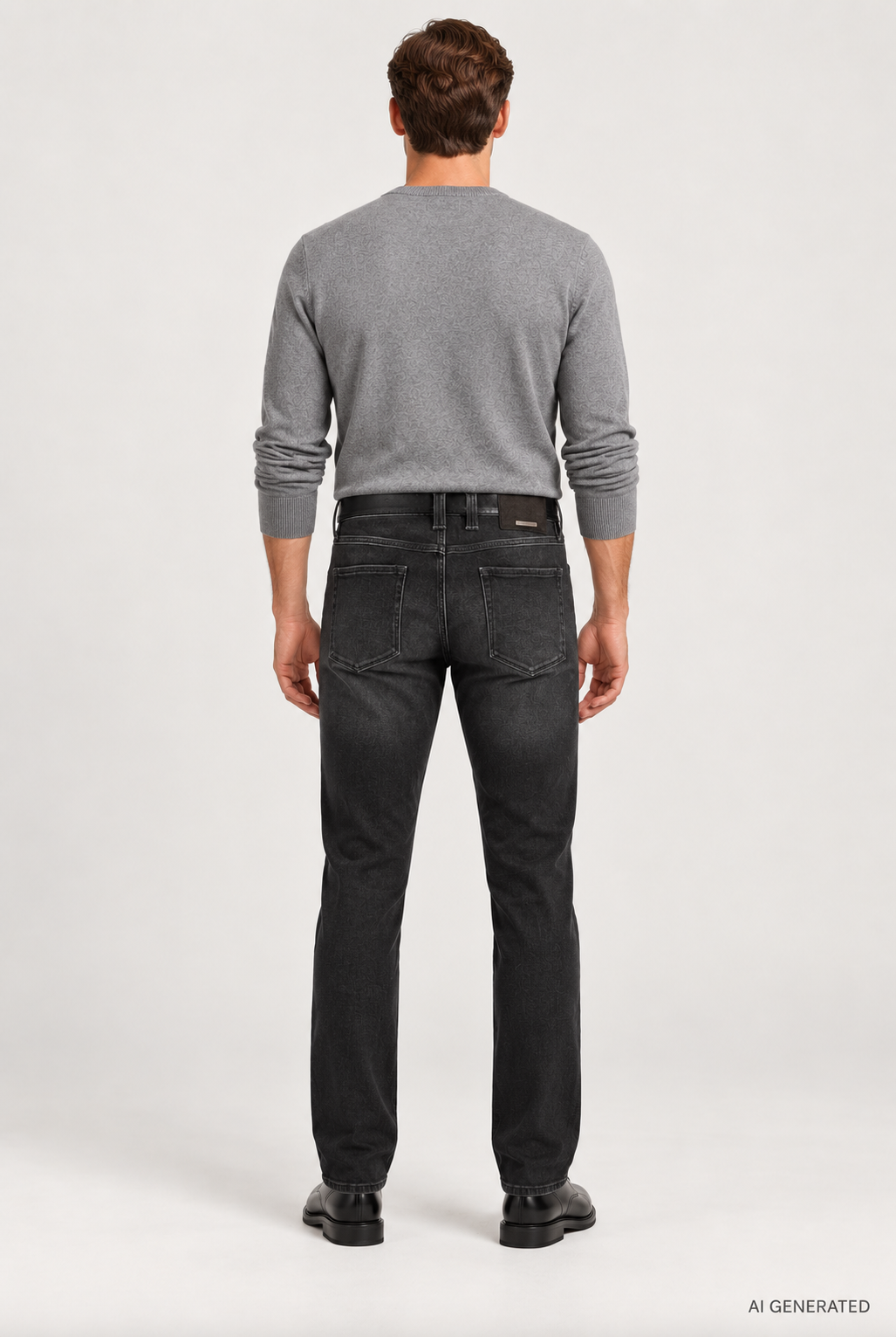 Alberto Robi musta premium farkku regular fit