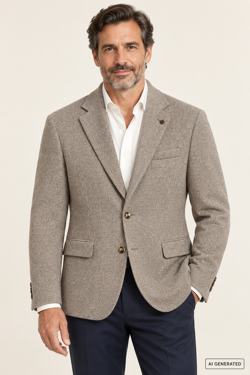 Cavaliere Nico ruskea bleiseri classic fit