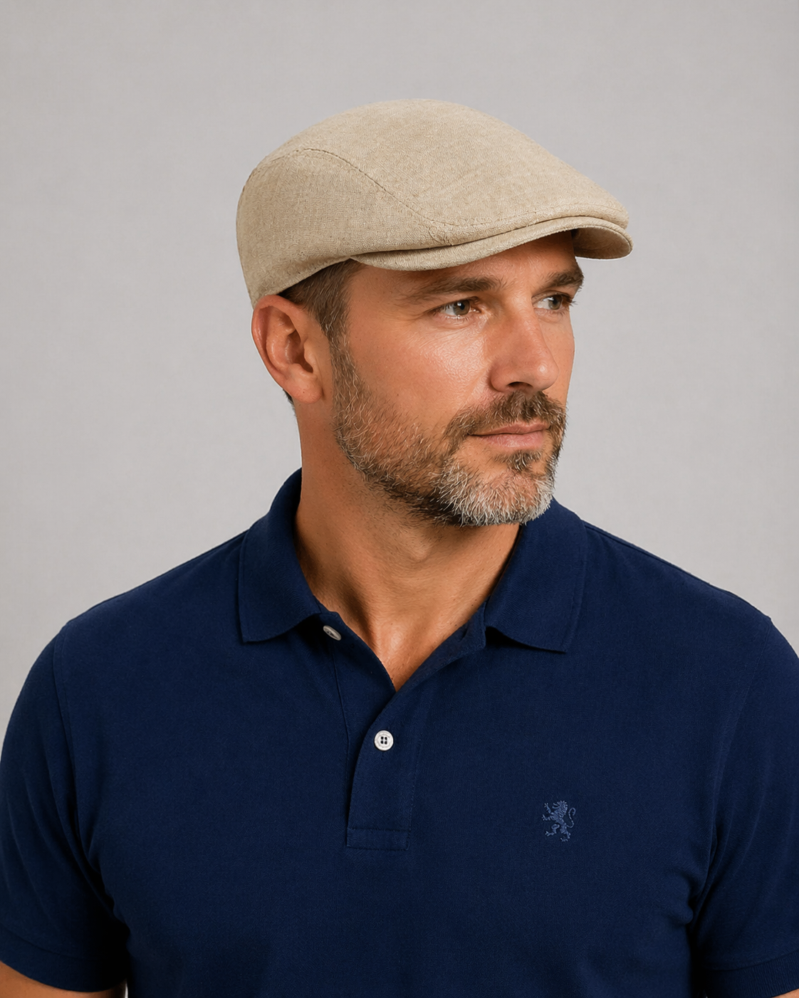 Stetson Flat Cap vaalea pellava