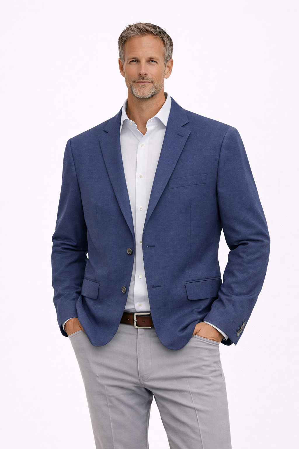 Buzo Alex bleiseri sininen puuvilla-pellava